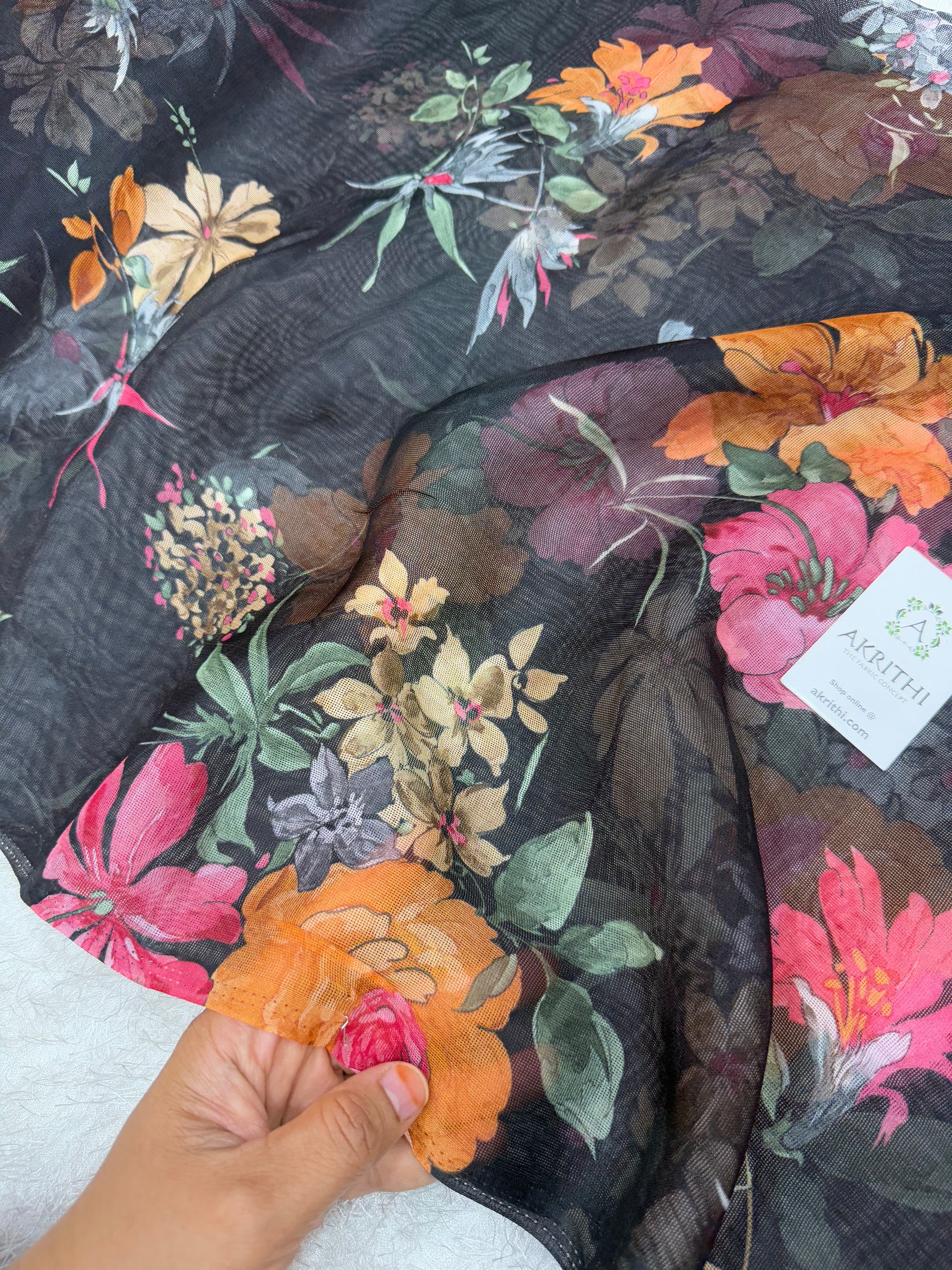 Printed viscose jute fabric