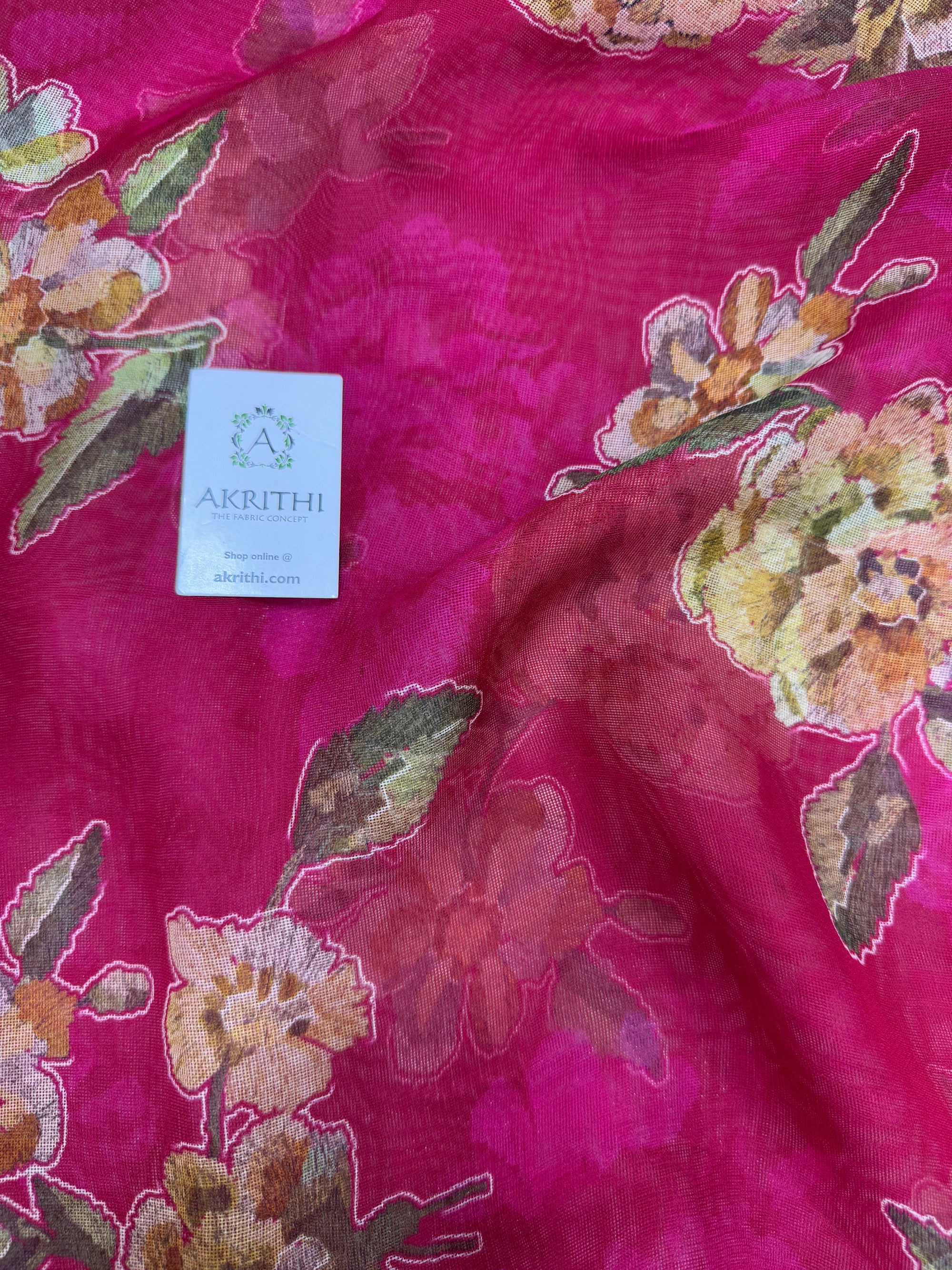 Printed viscose jute fabric