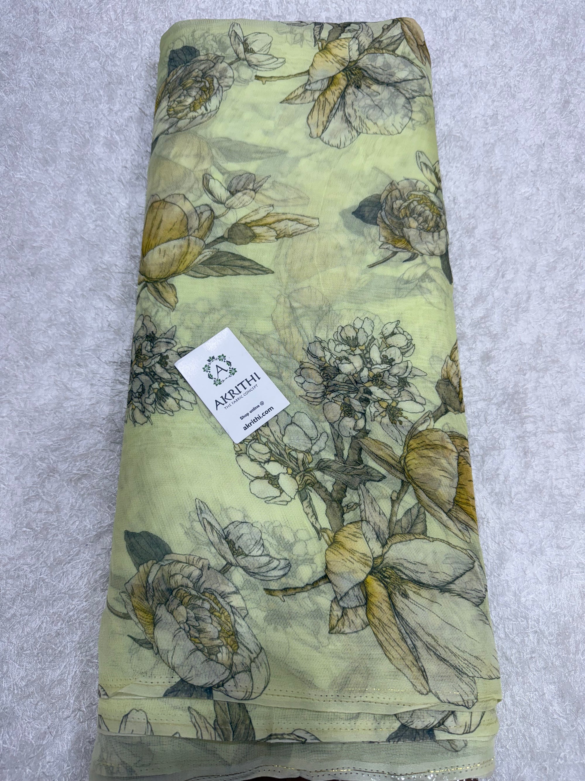 Printed viscose jute fabric