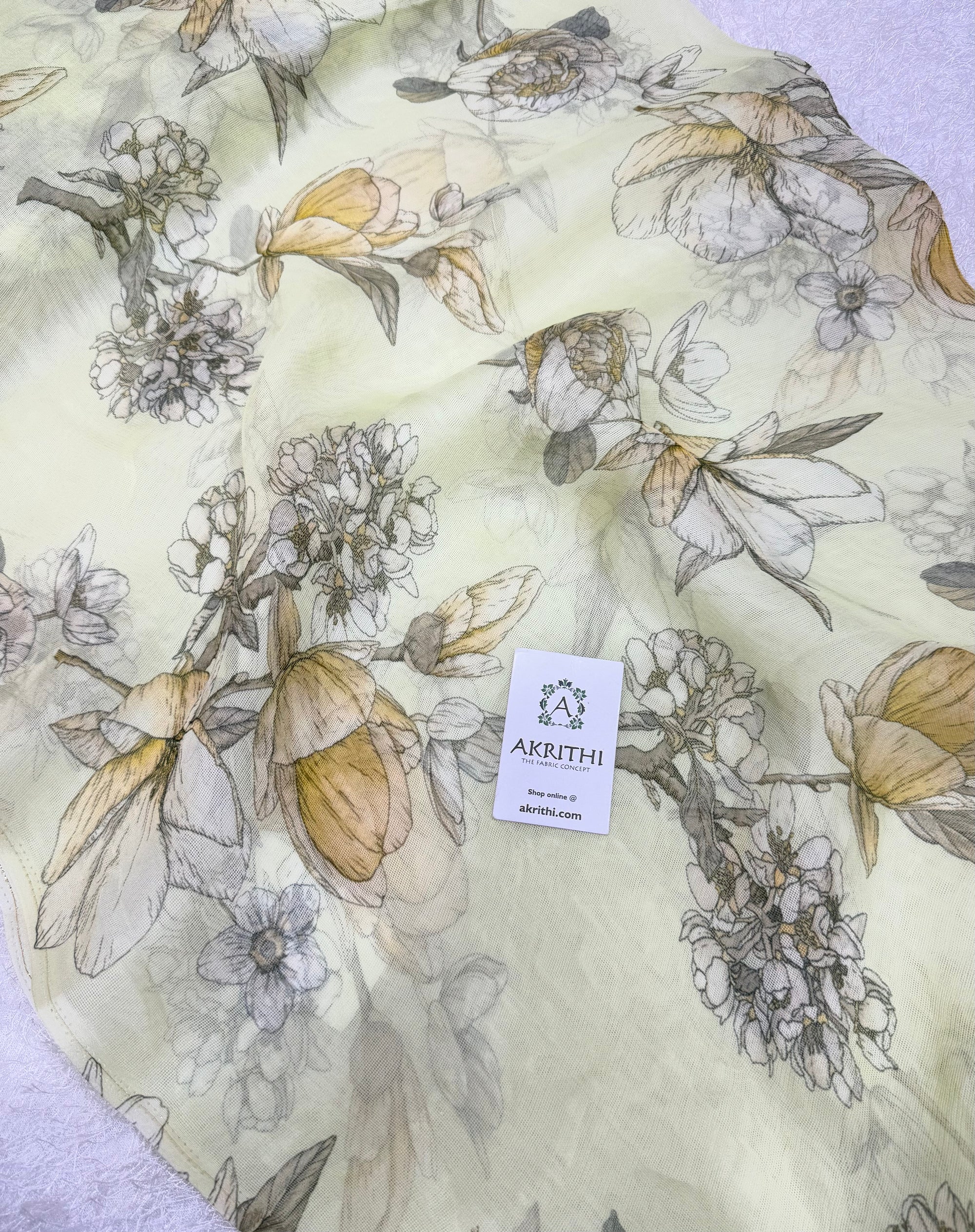 Printed viscose jute fabric