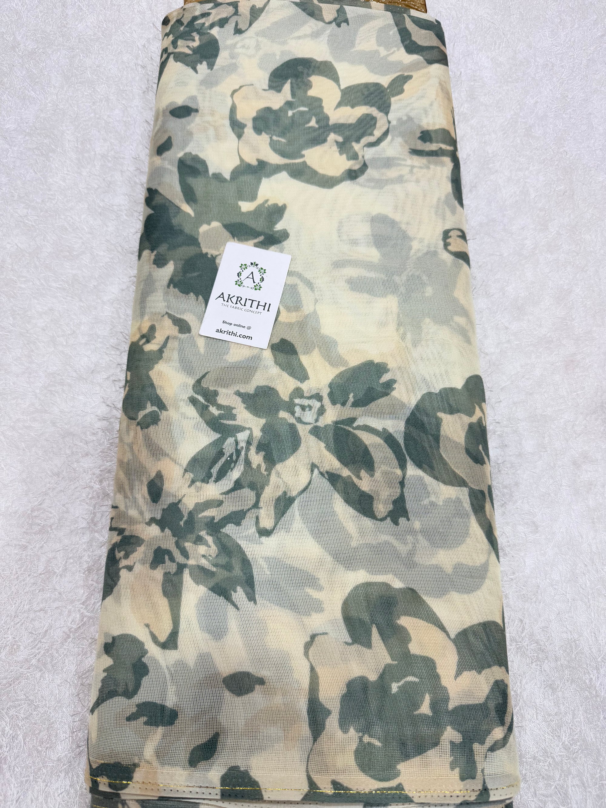 Printed viscose jute fabric