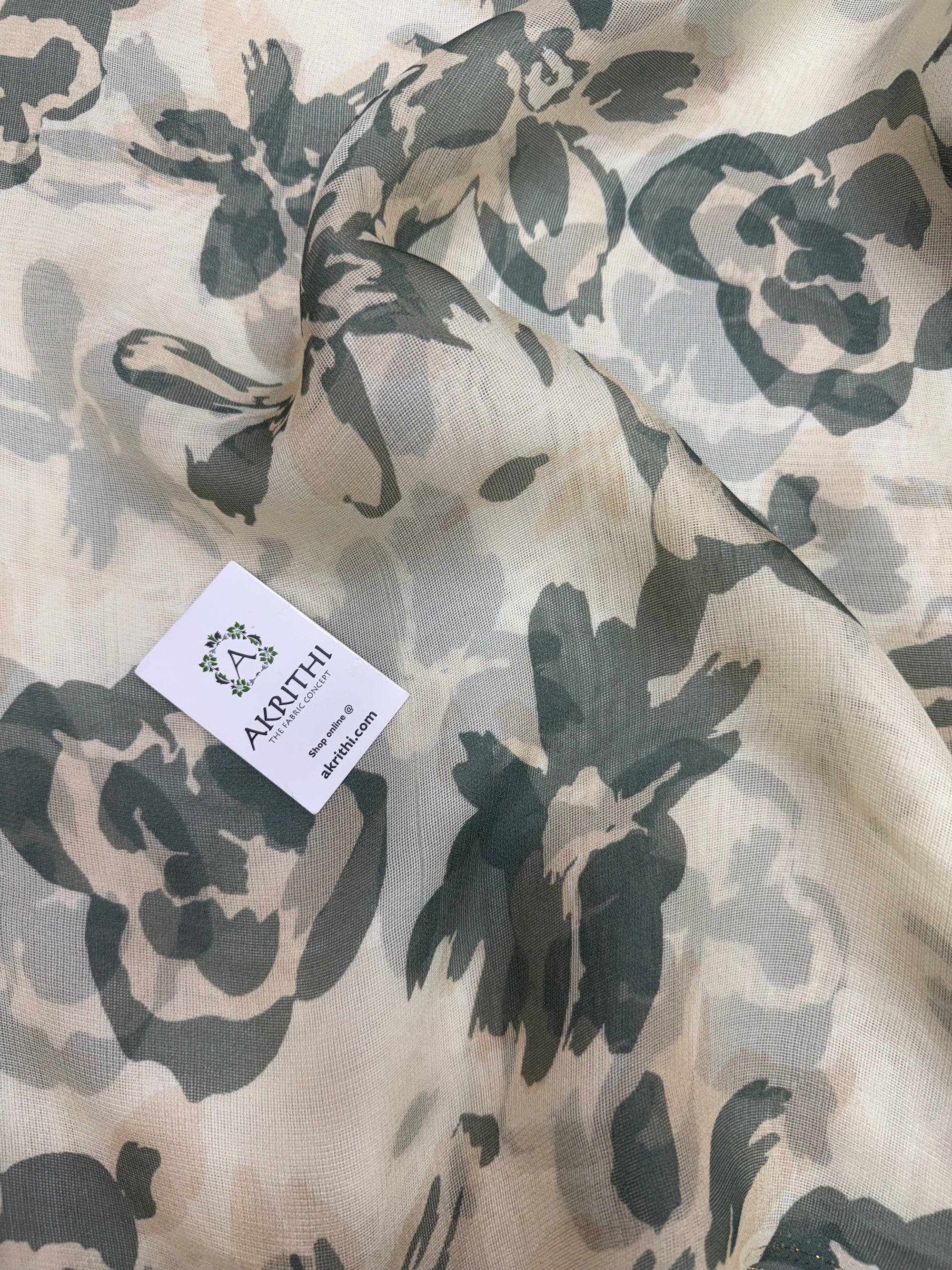Printed viscose jute fabric