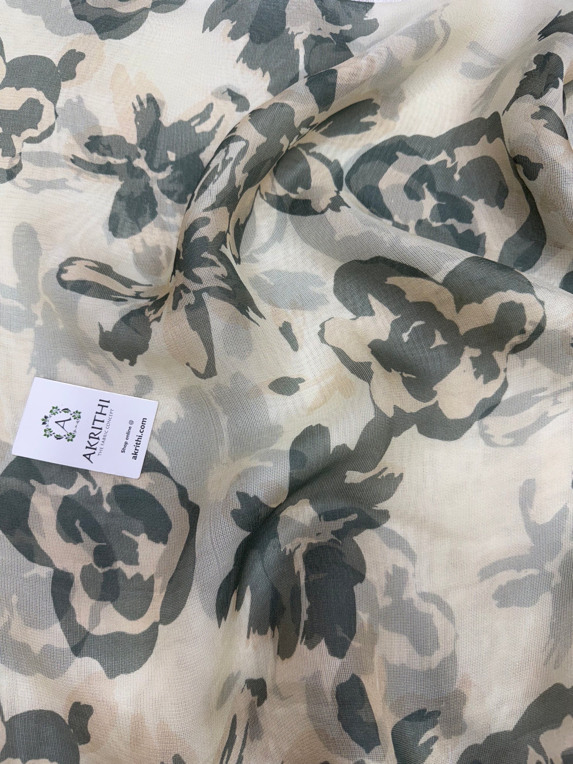 Printed viscose jute fabric