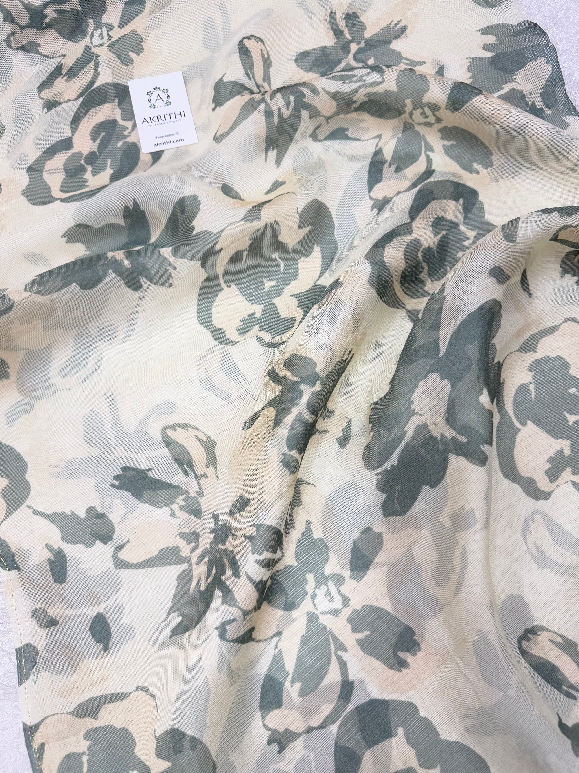 Printed viscose jute fabric