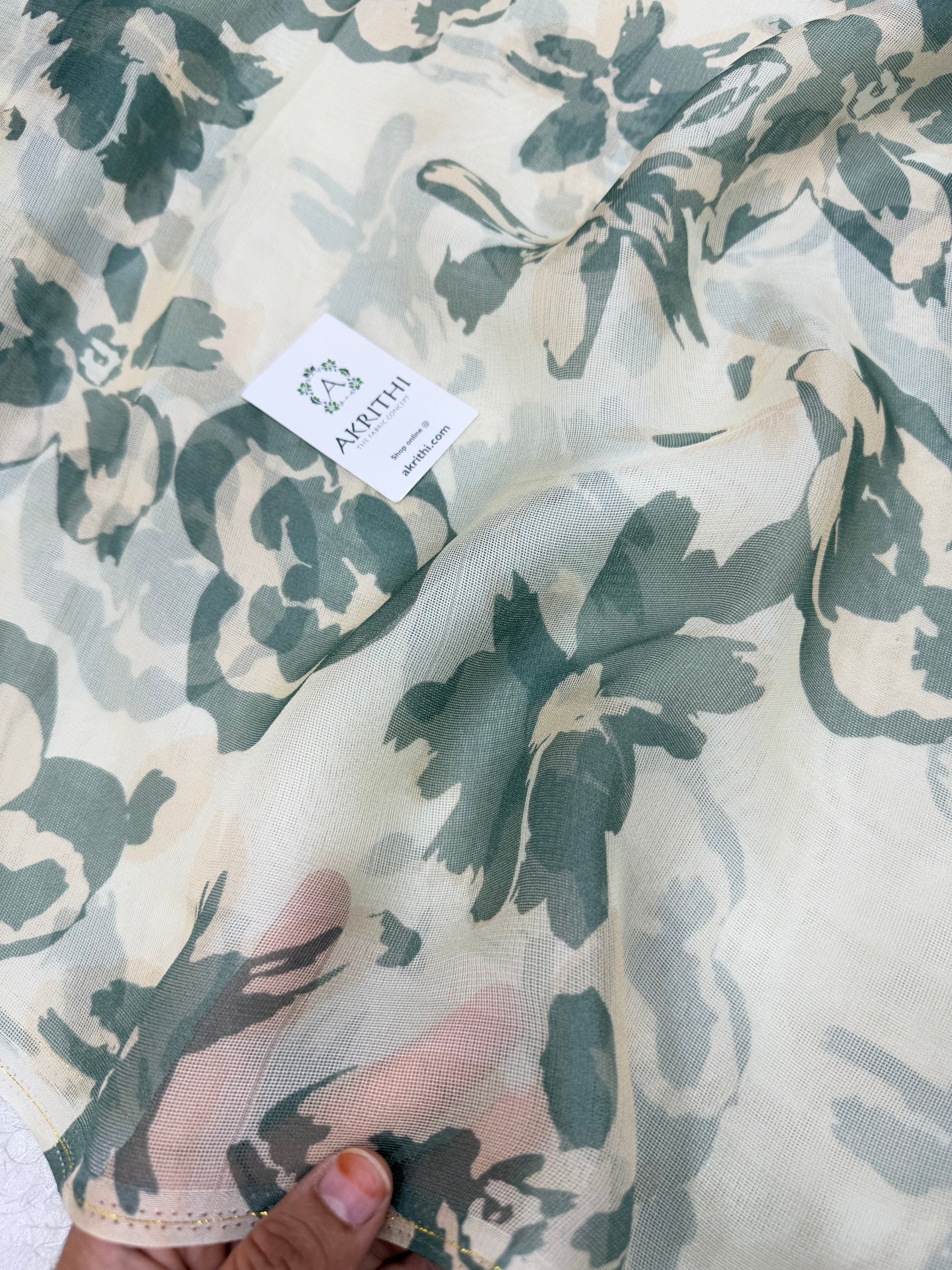 Printed viscose jute fabric
