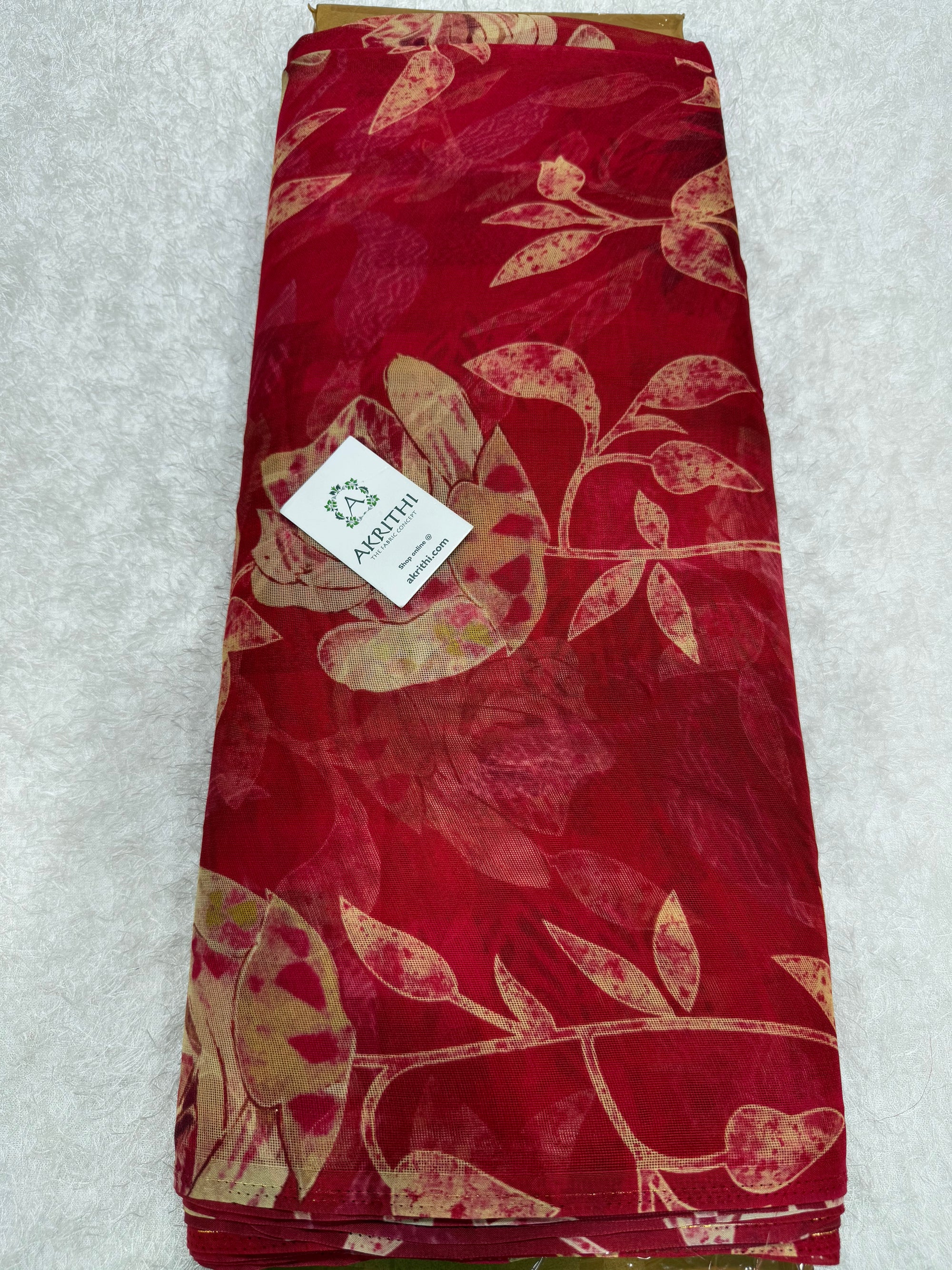 Printed viscose jute fabric