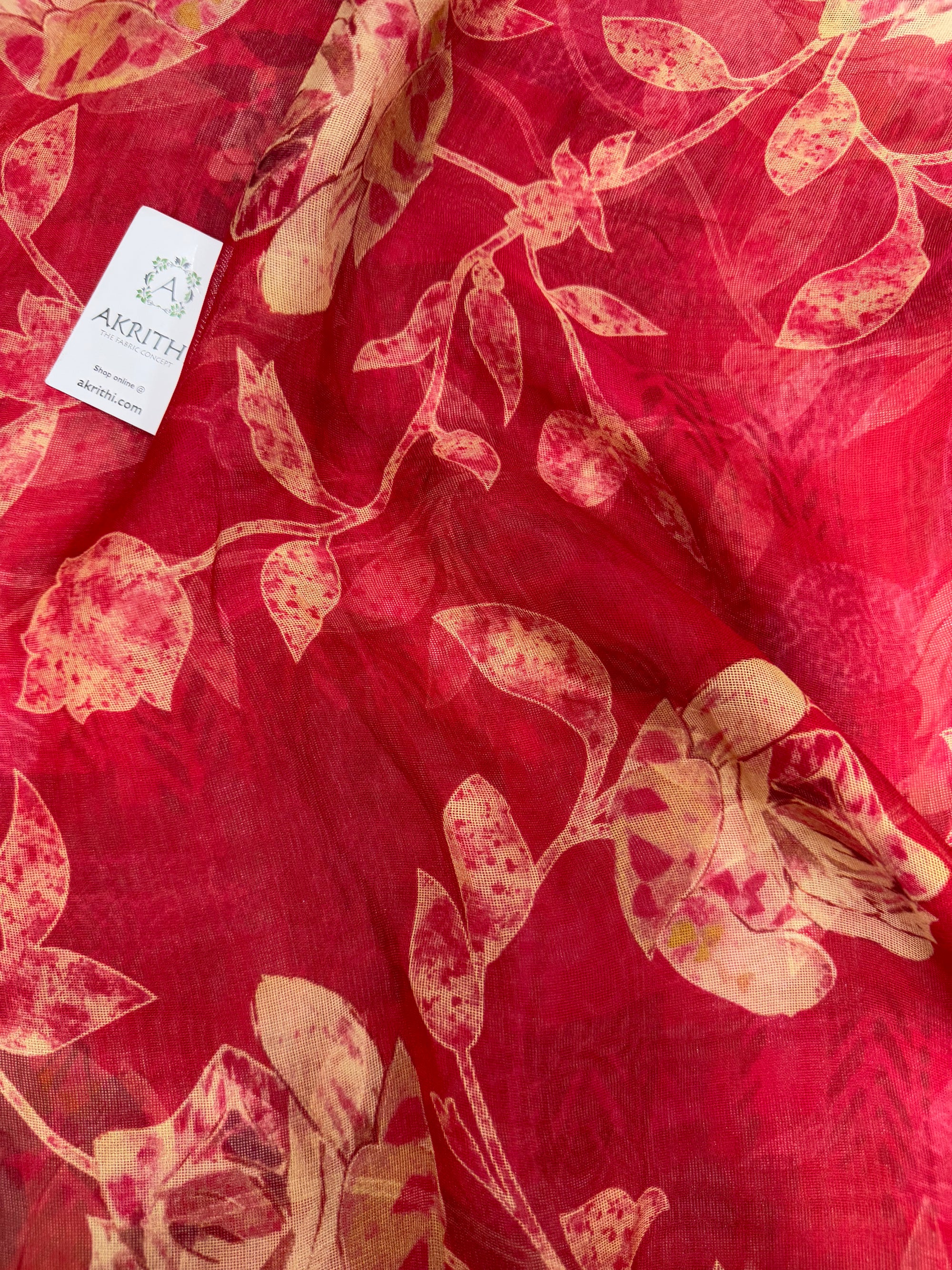 Printed viscose jute fabric
