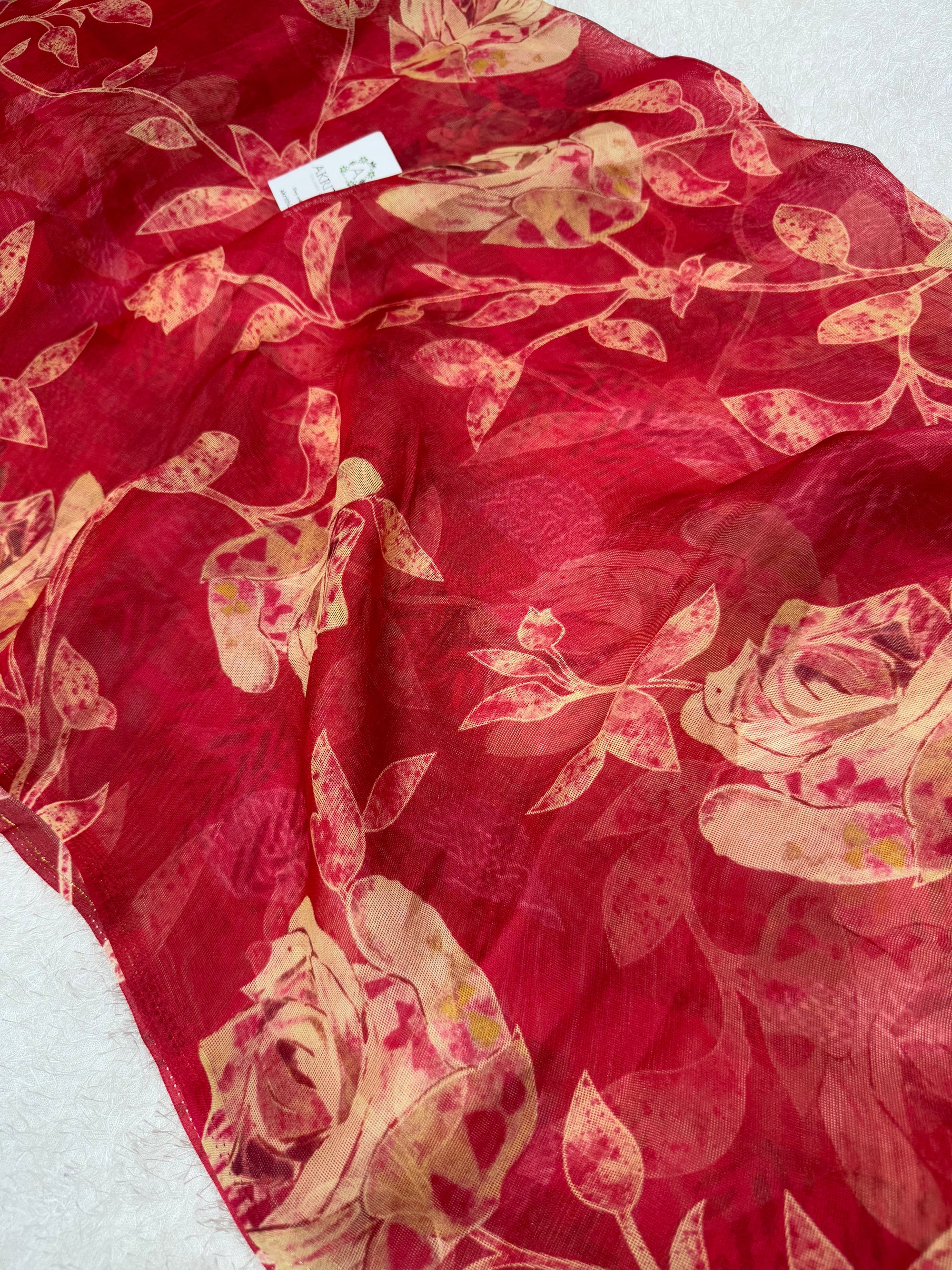 Printed viscose jute fabric