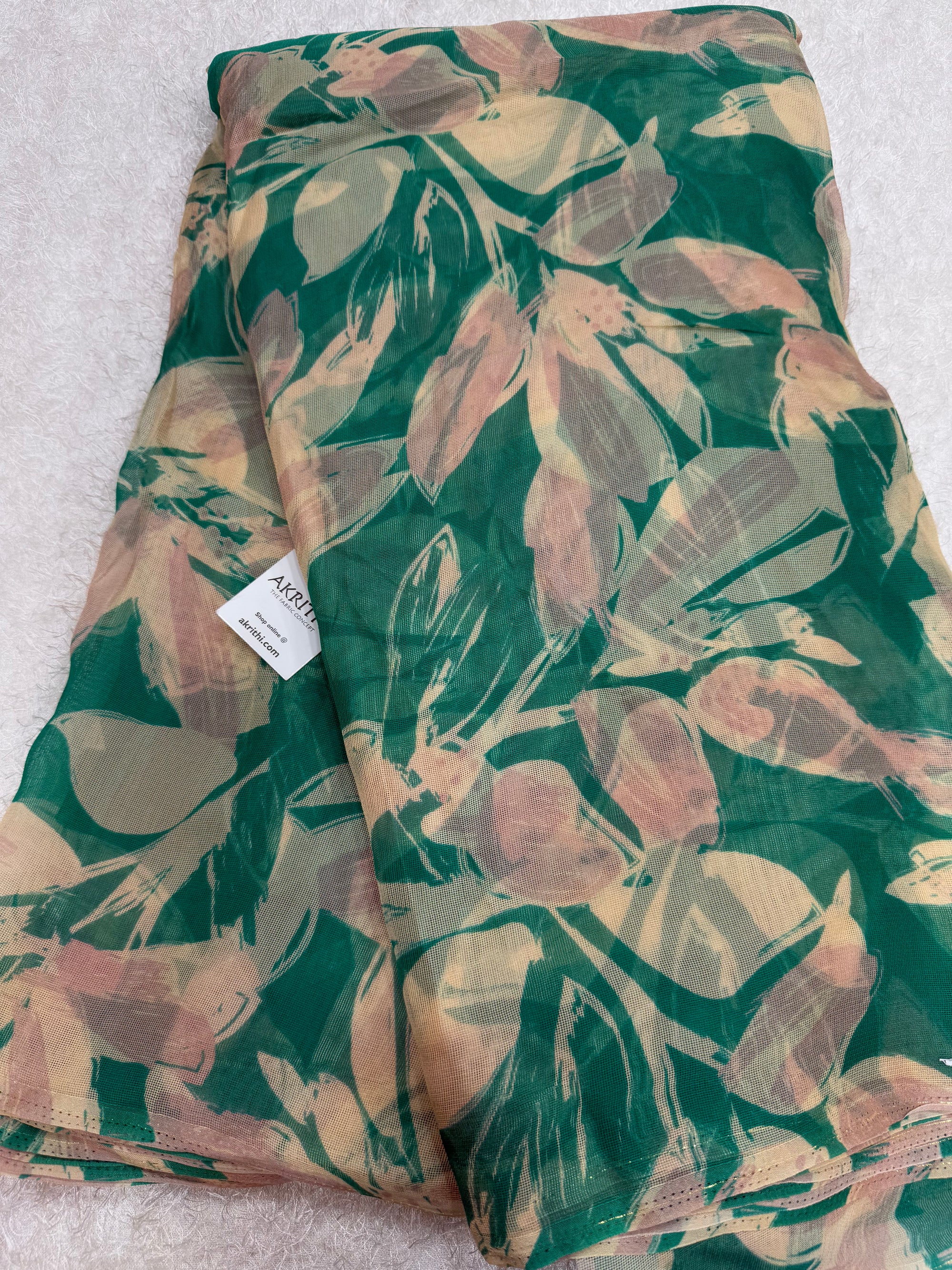 Printed viscose jute fabric