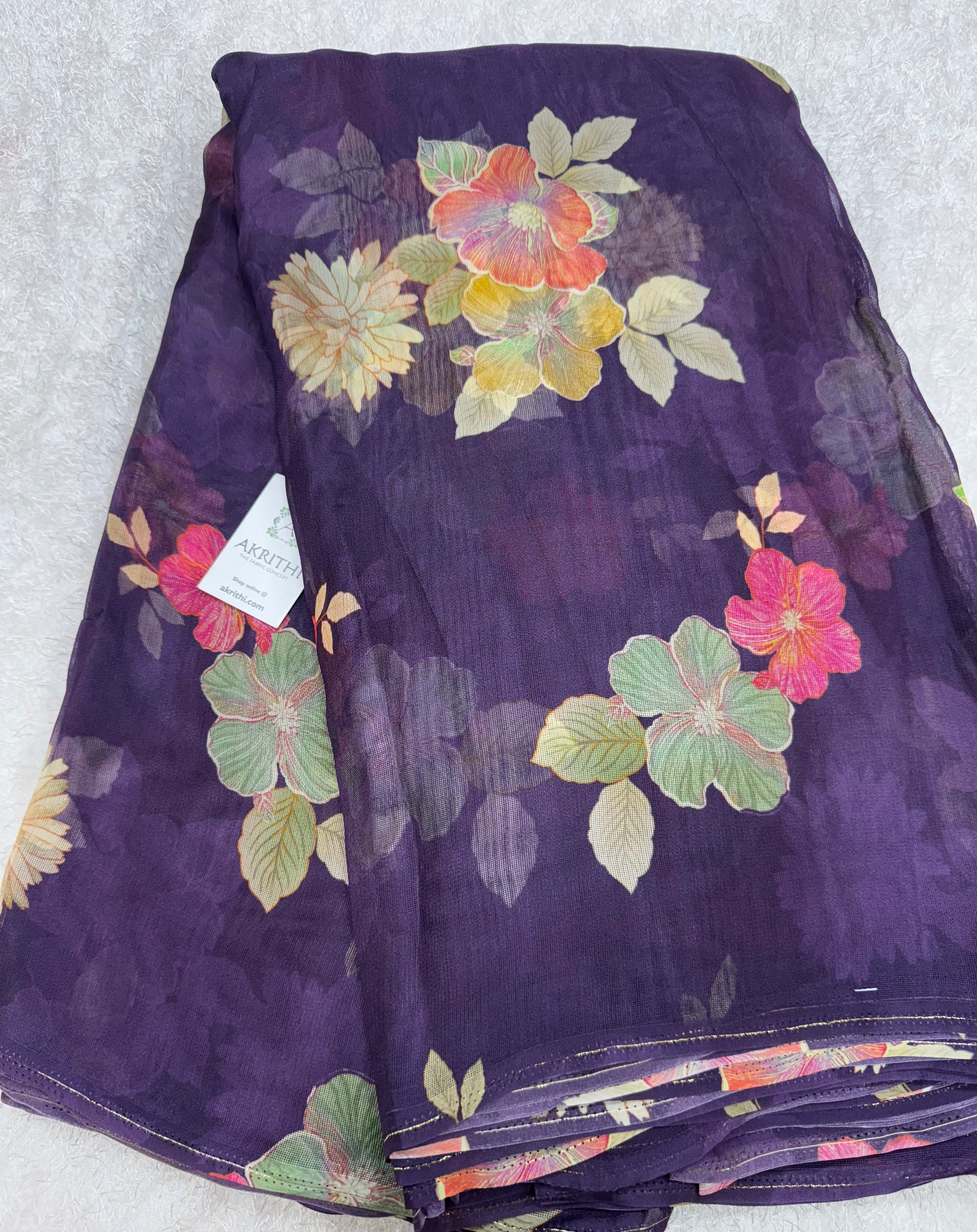Printed viscose jute fabric