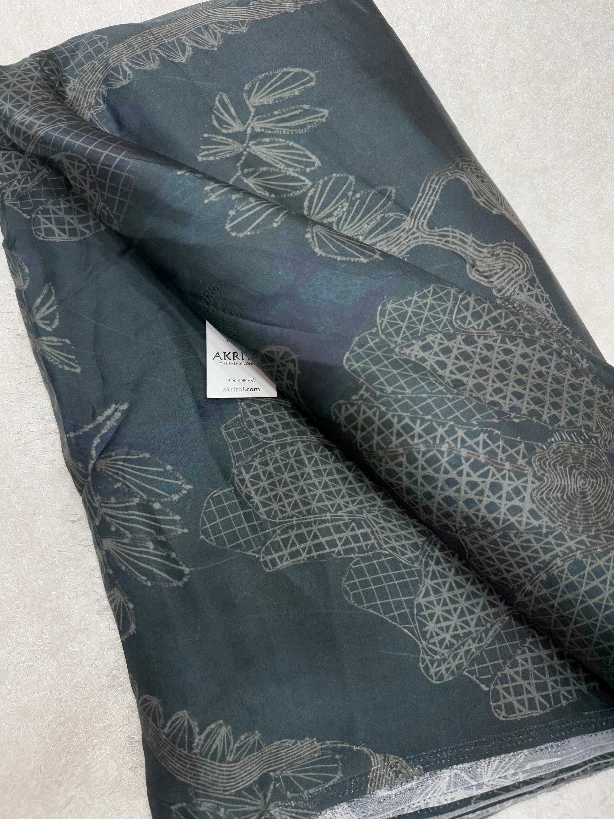 Digital printed pure modal satin fabric