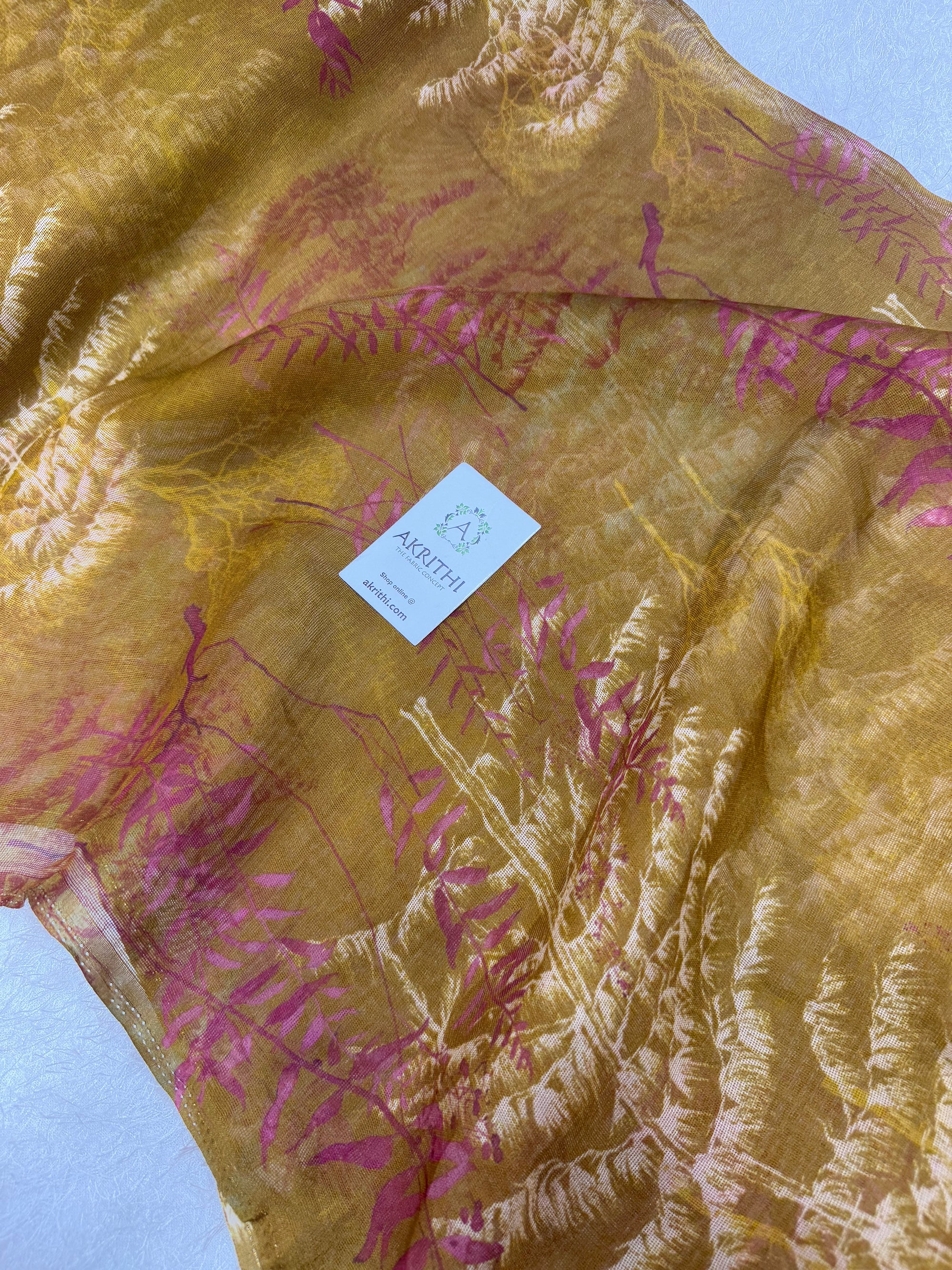 Printed viscose jute fabric