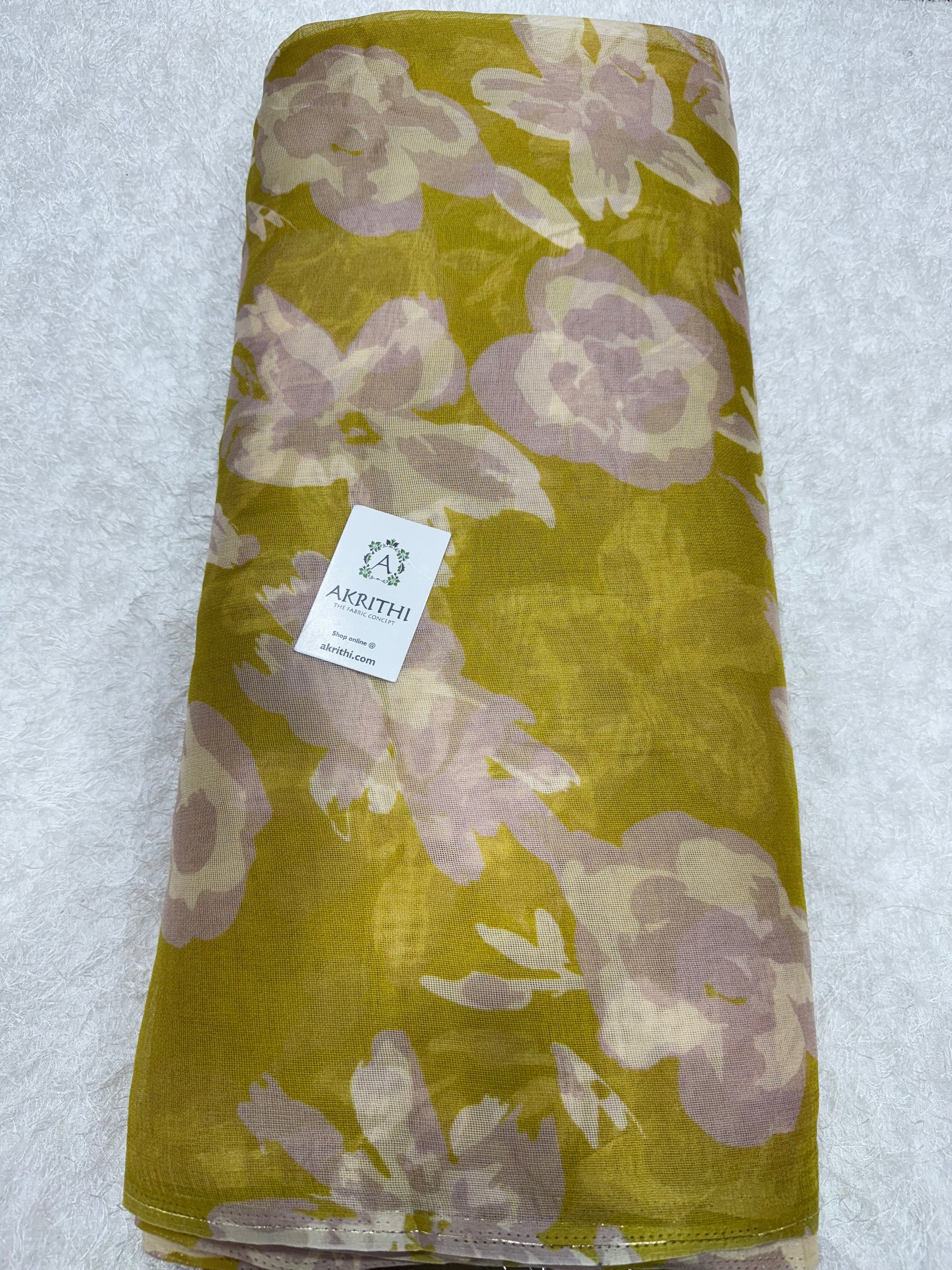 Printed viscose jute fabric
