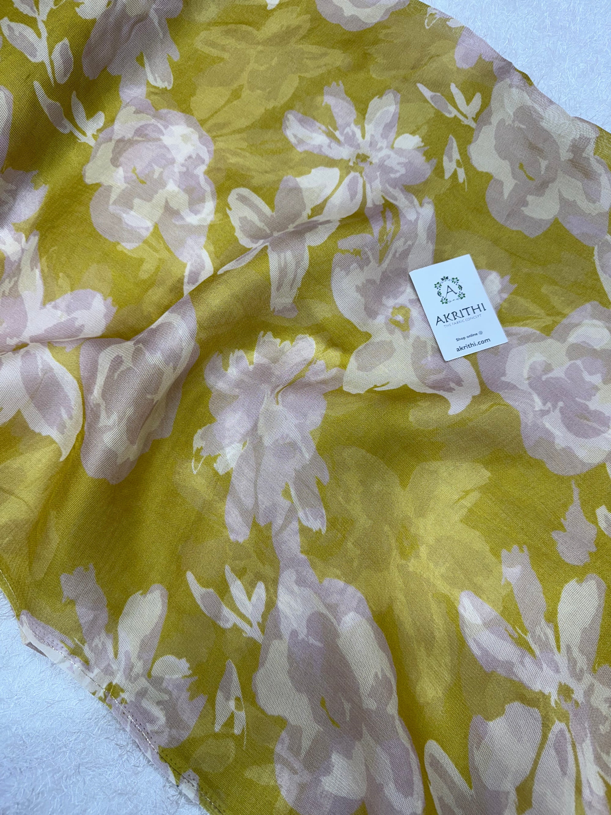 Printed viscose jute fabric