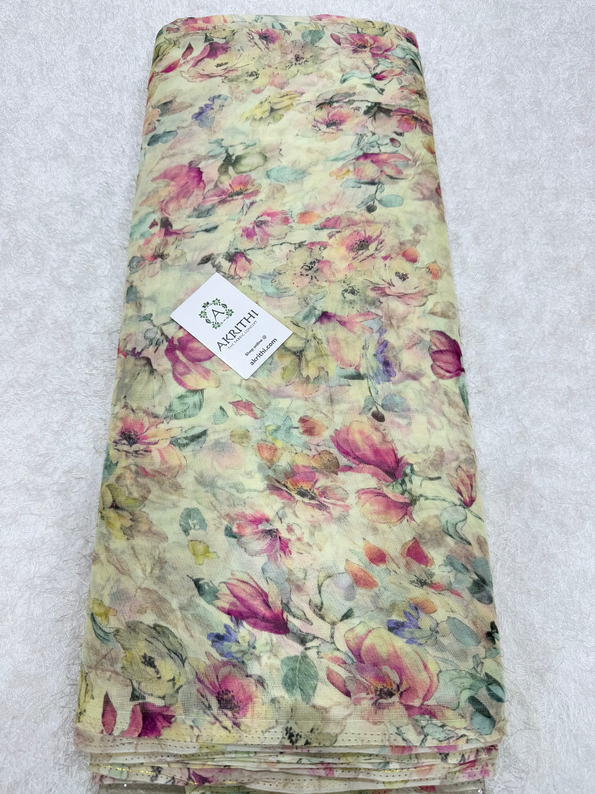 Printed viscose jute fabric