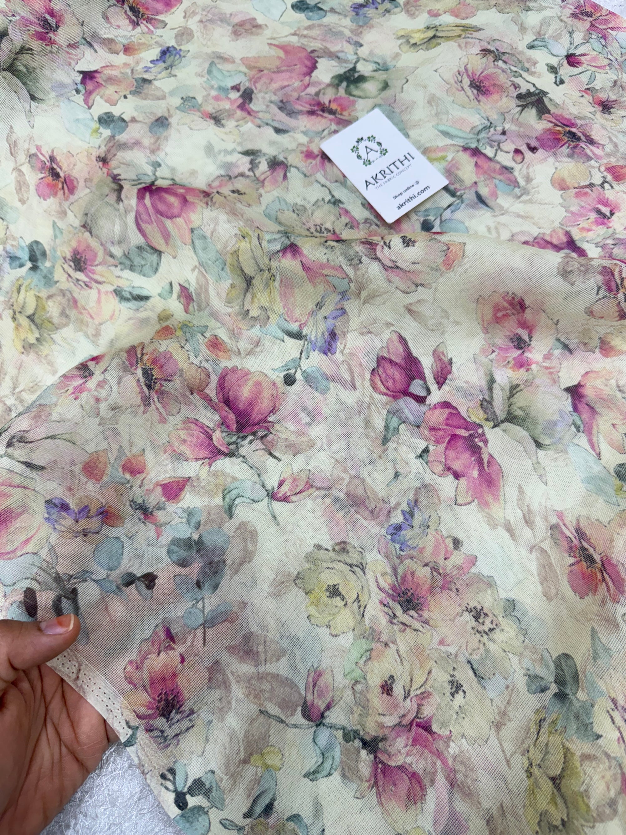 Printed viscose jute fabric