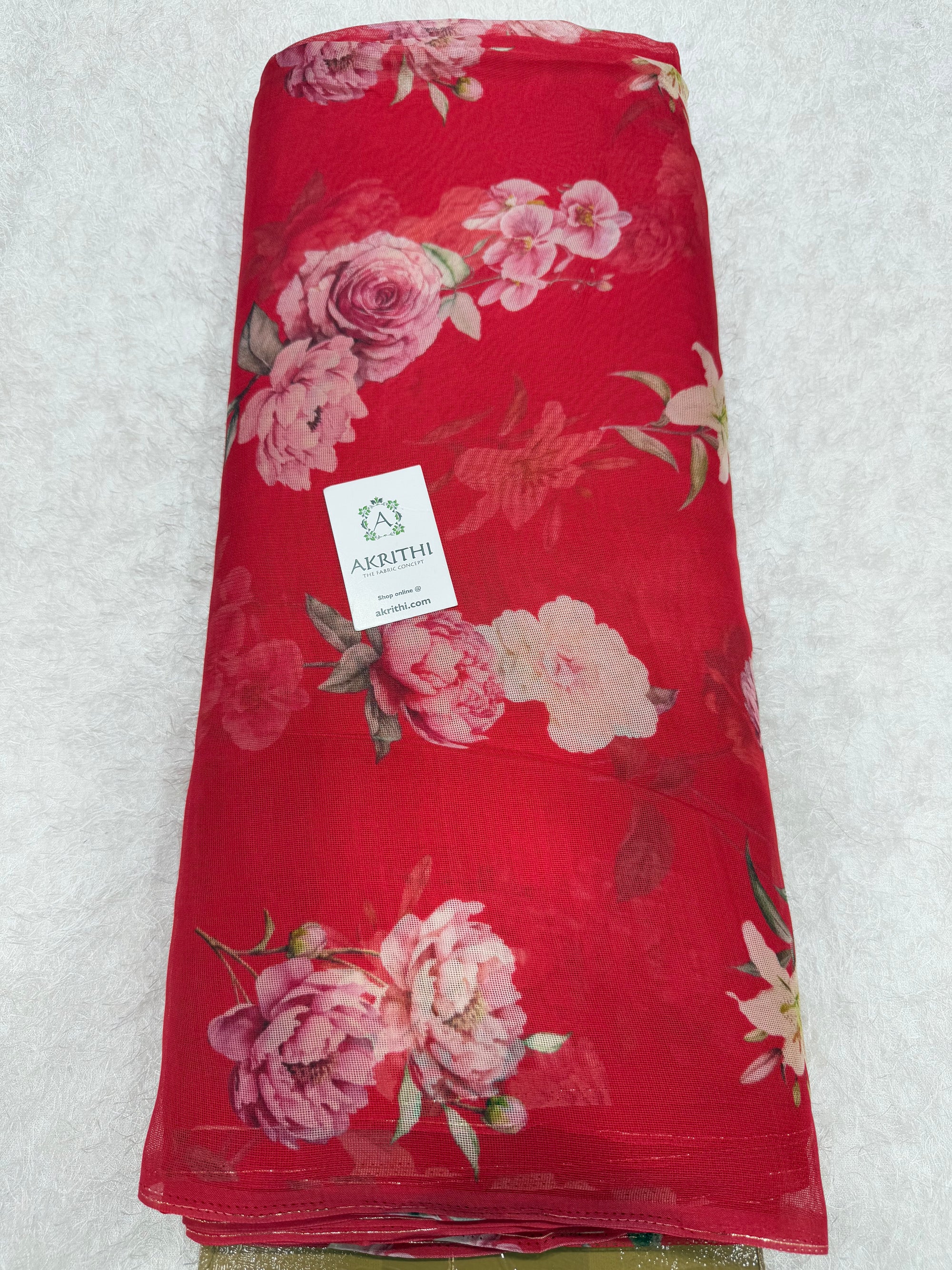 Printed viscose jute fabric