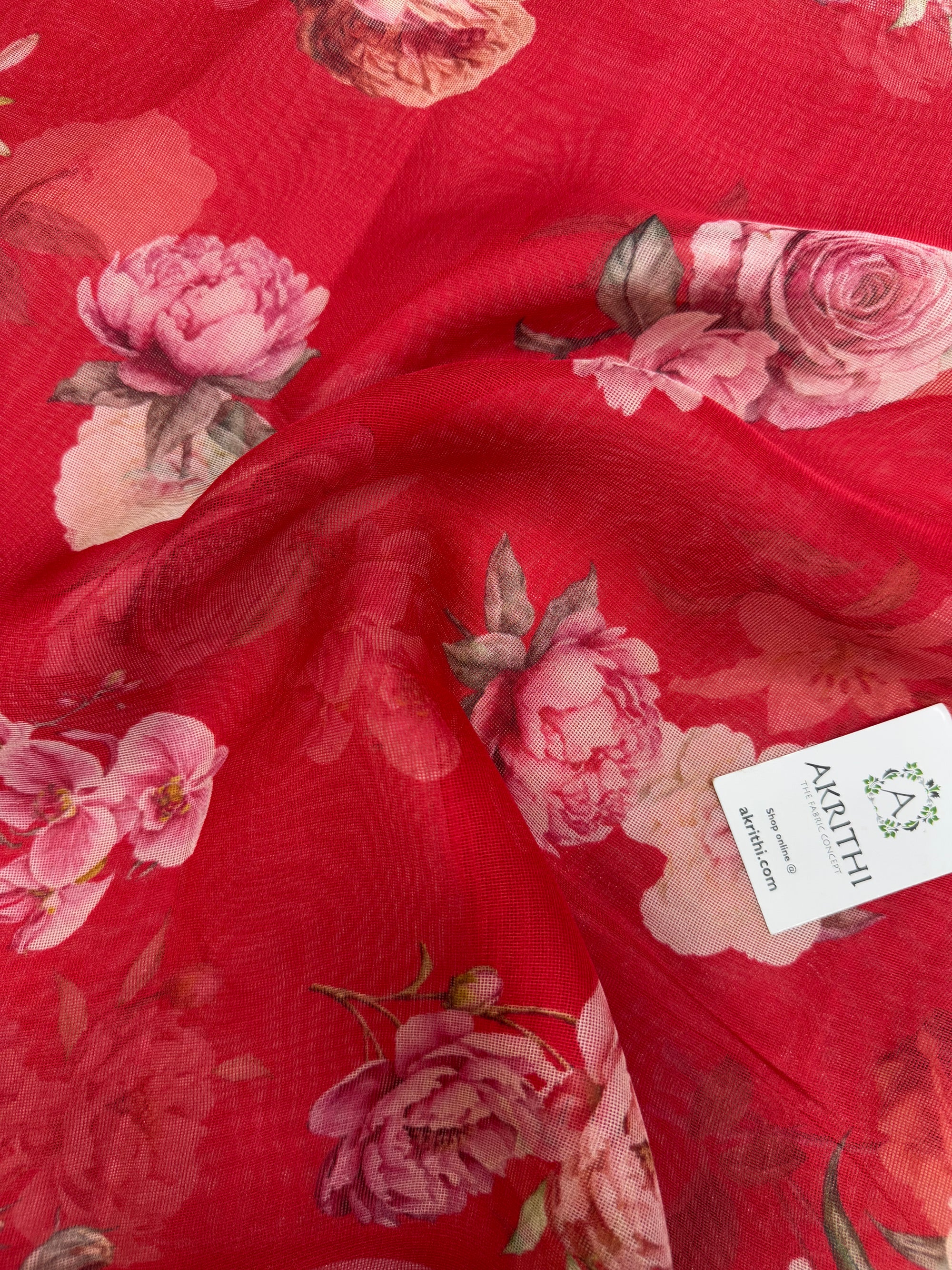 Printed viscose jute fabric