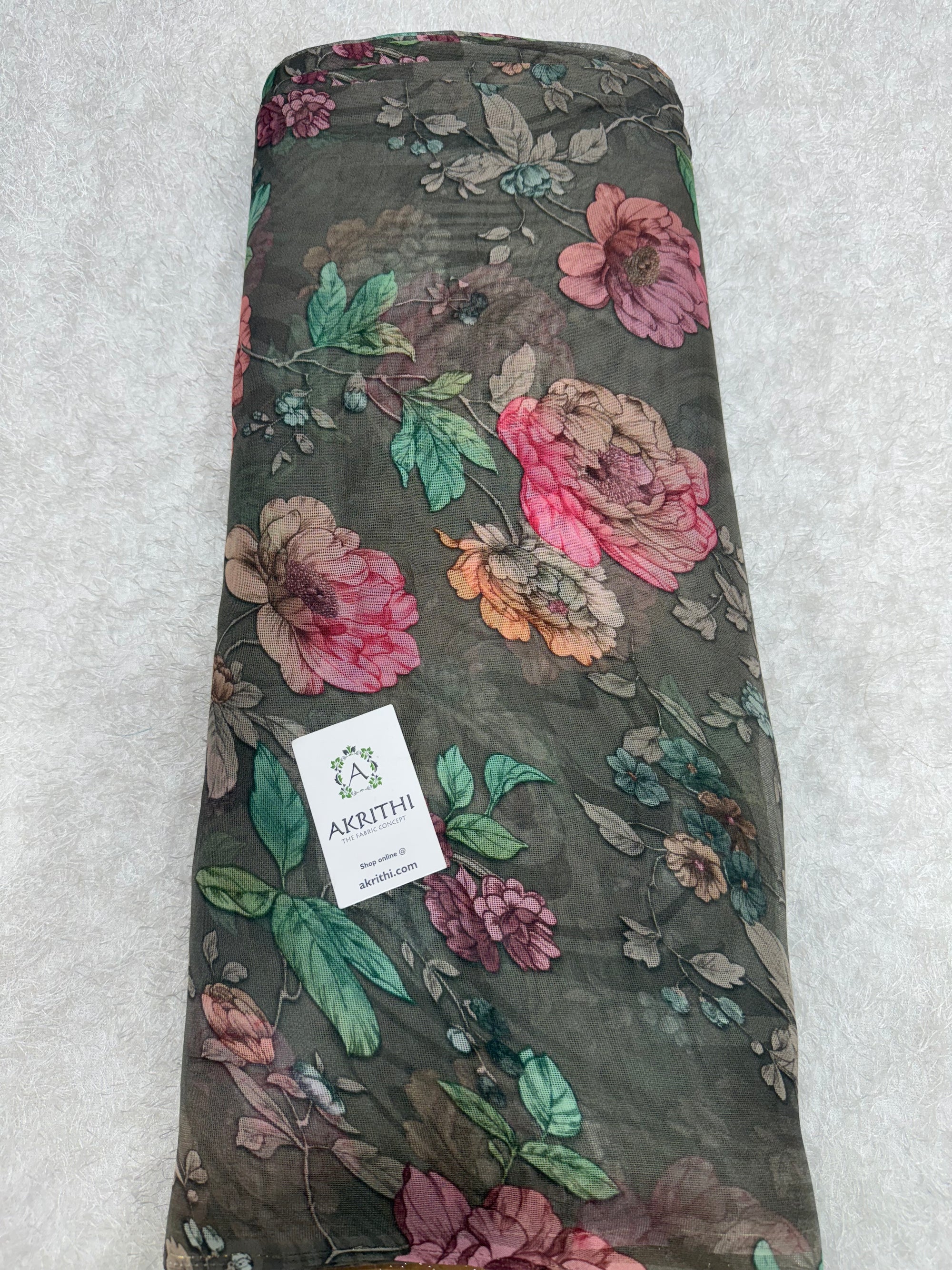 Printed viscose jute fabric