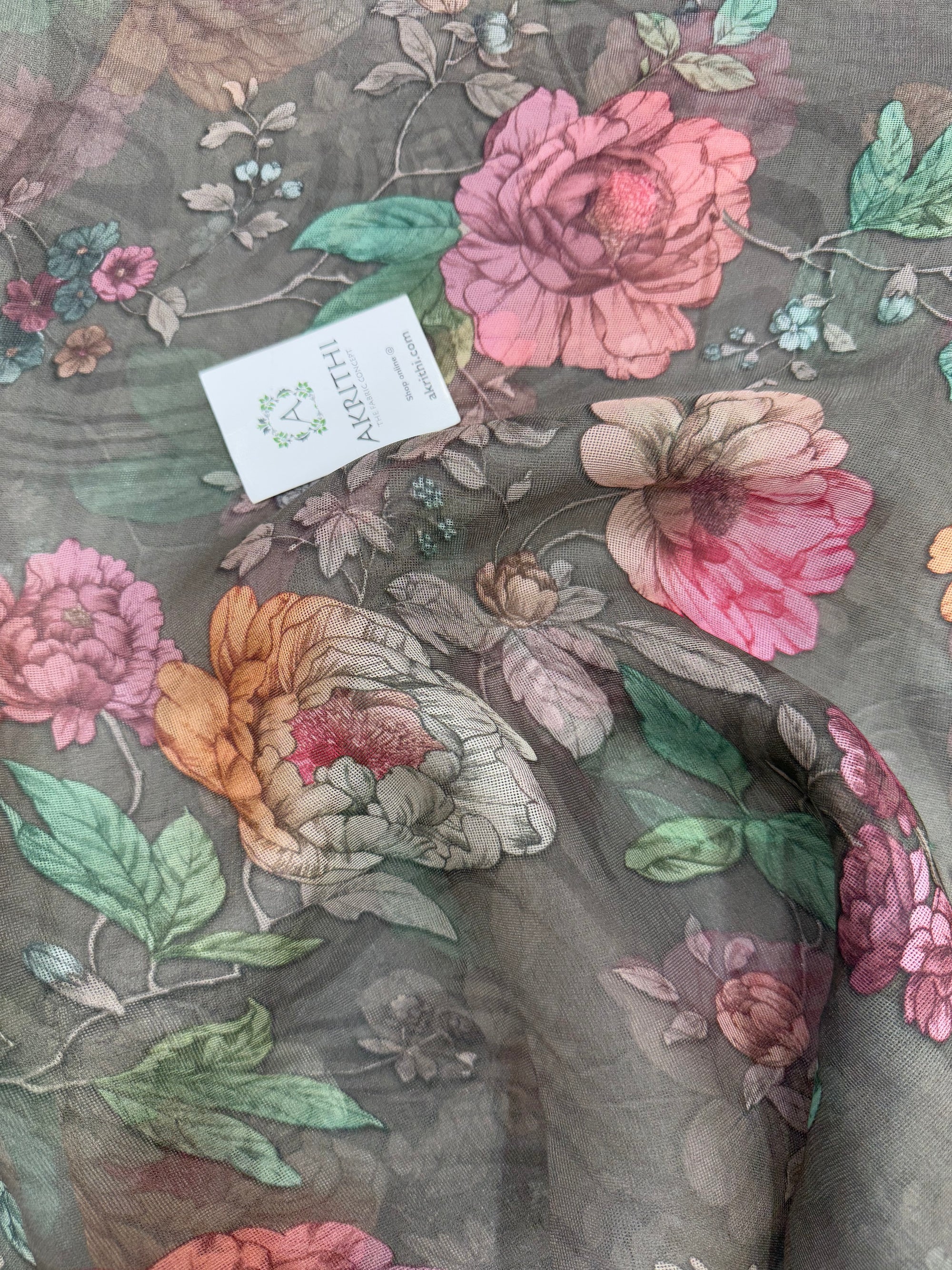 Printed viscose jute fabric