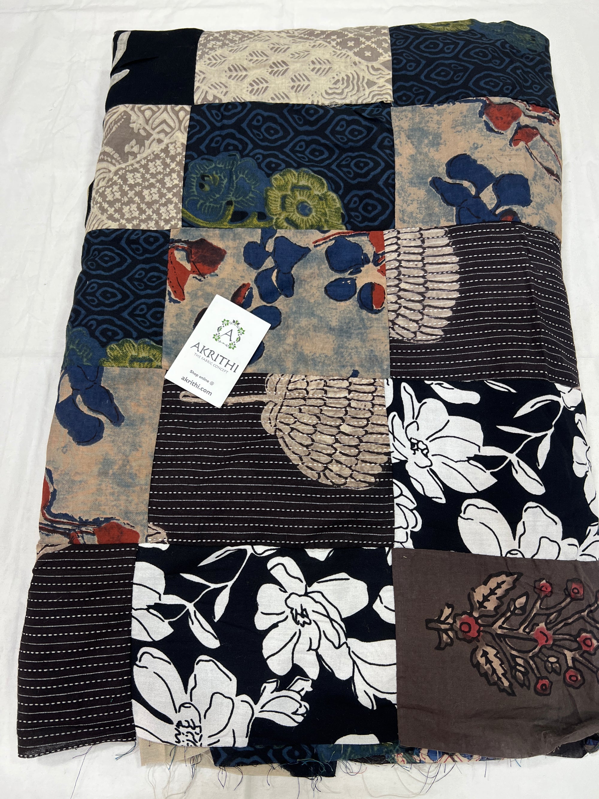 Patch work pure cotton fabric