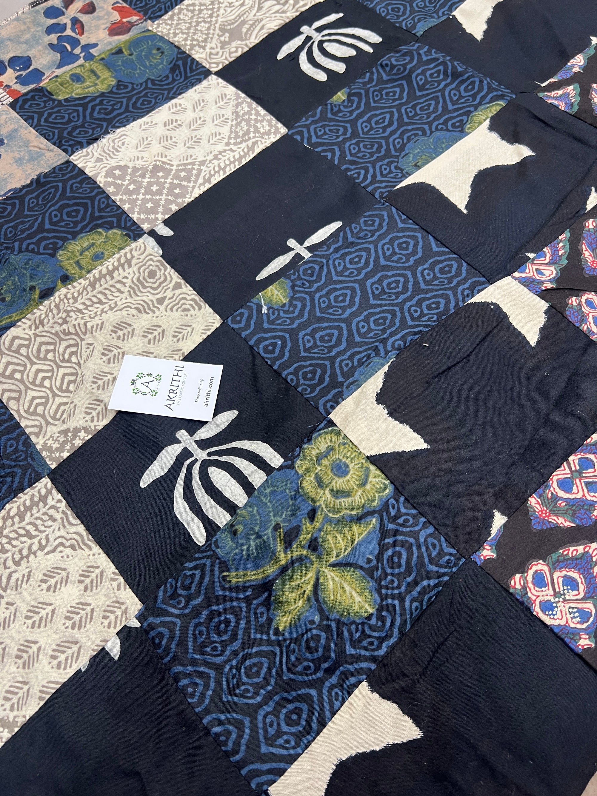 Patch work pure cotton fabric