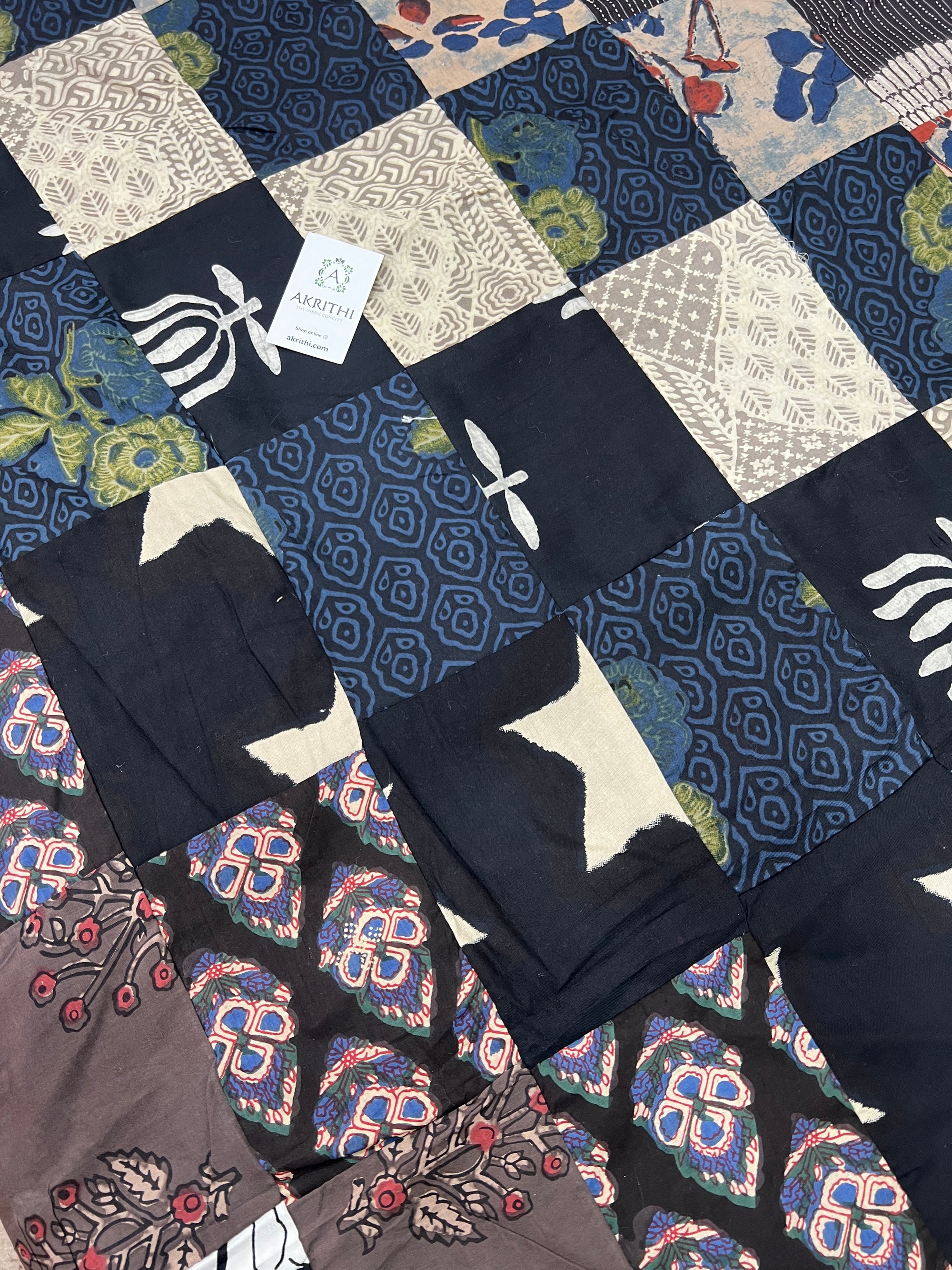 Patch work pure cotton fabric