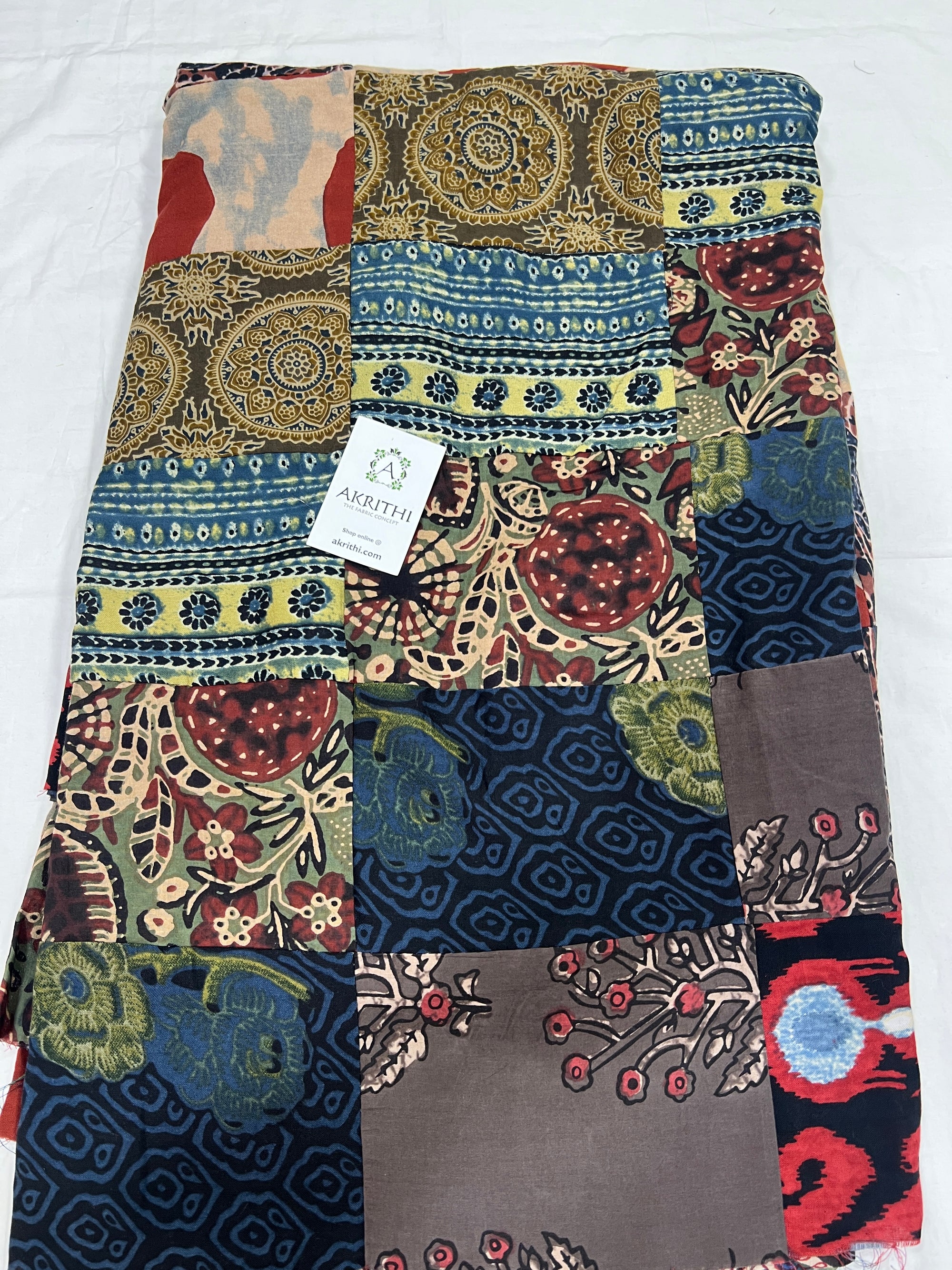 Patch work pure cotton fabric