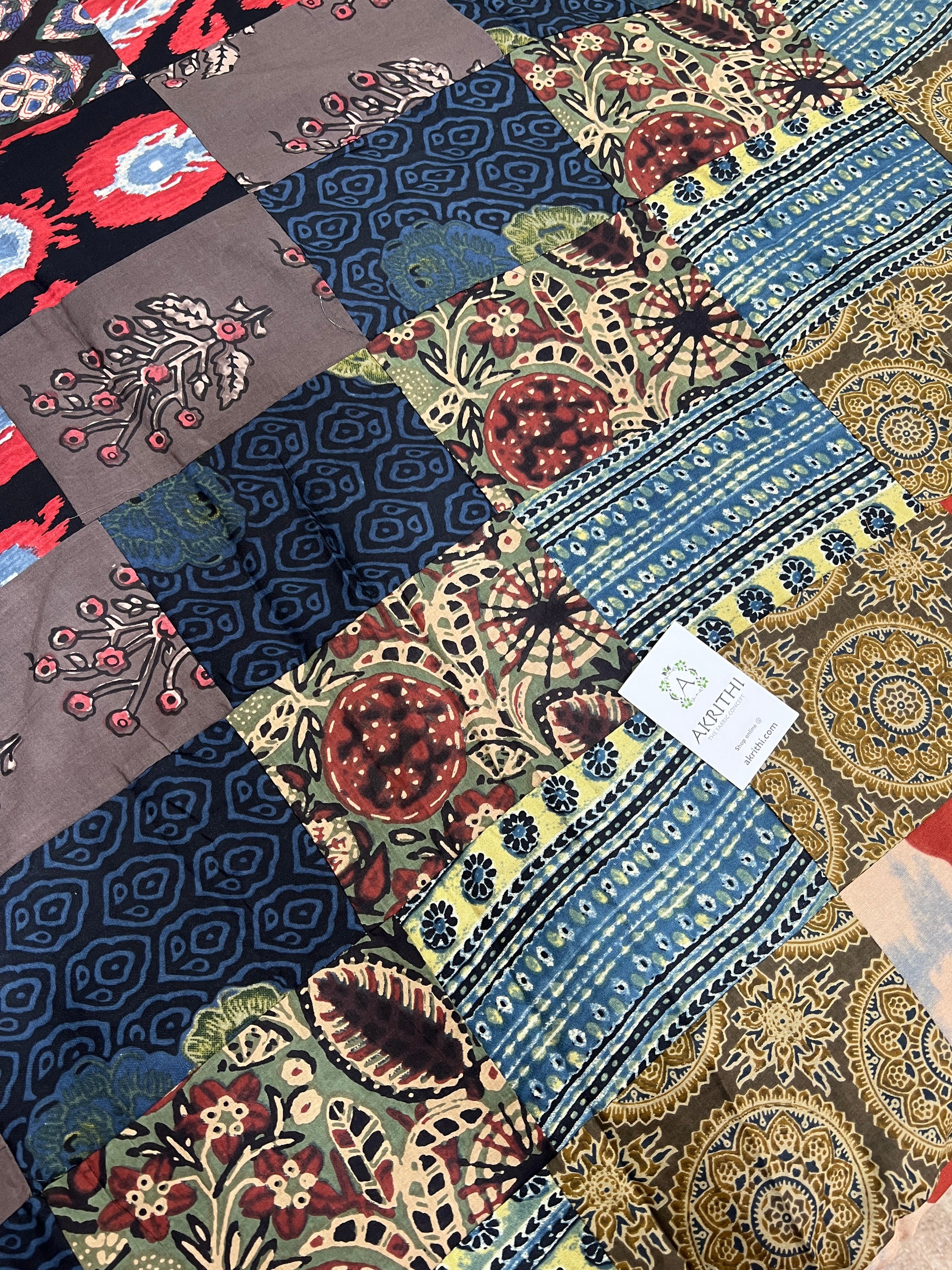 Patch work pure cotton fabric