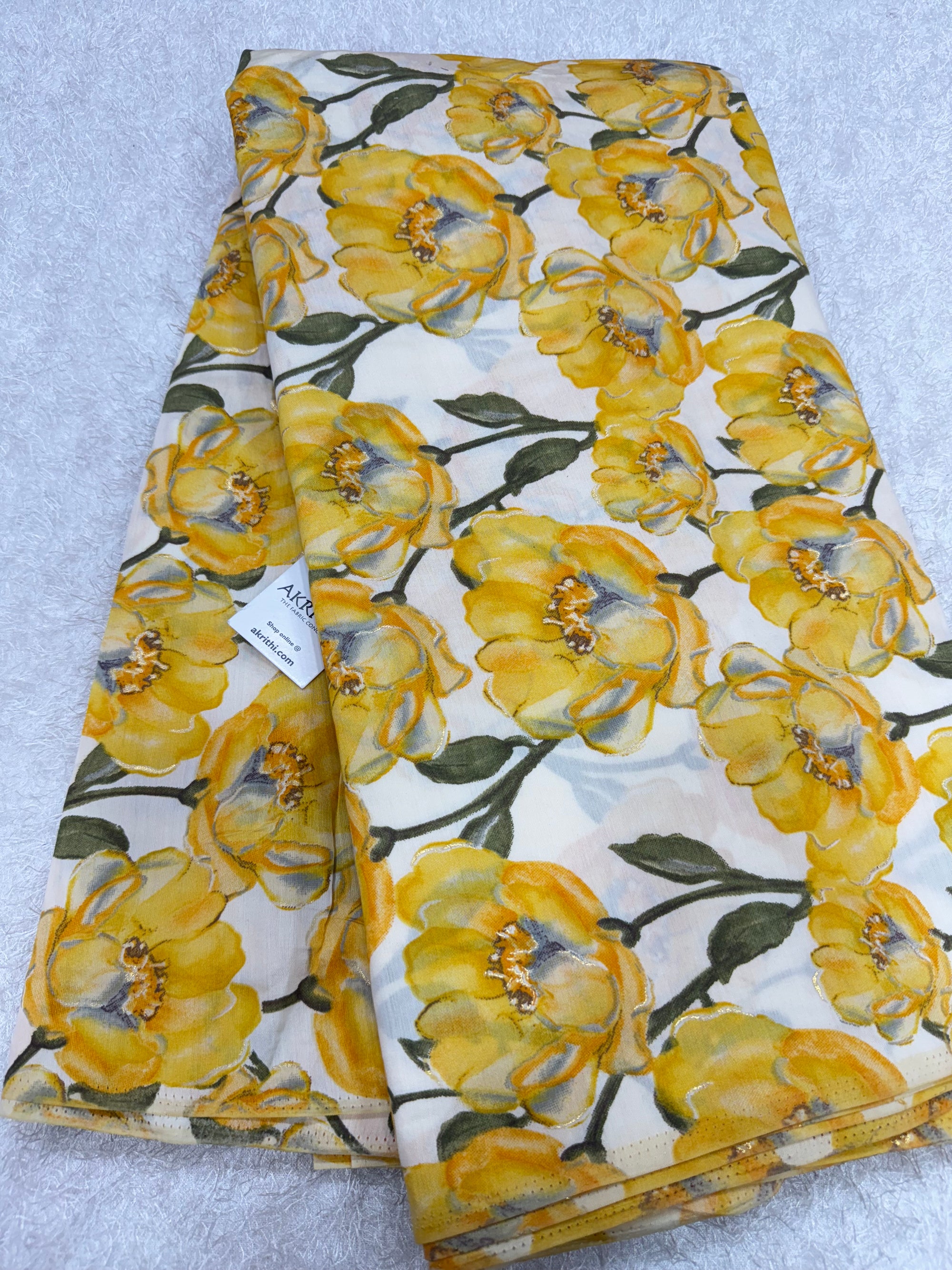 Printed viscose silk fabric