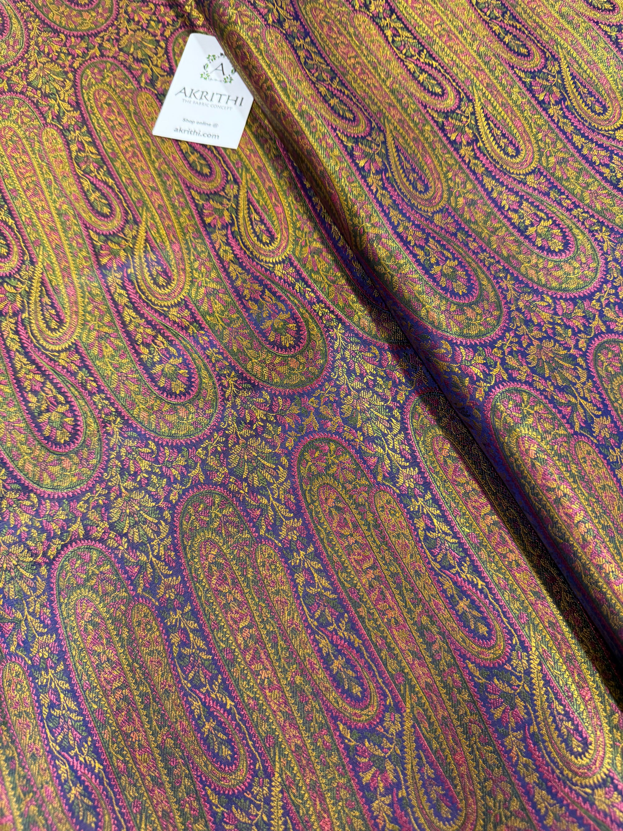 Pure Banarasi resham brocade fabric