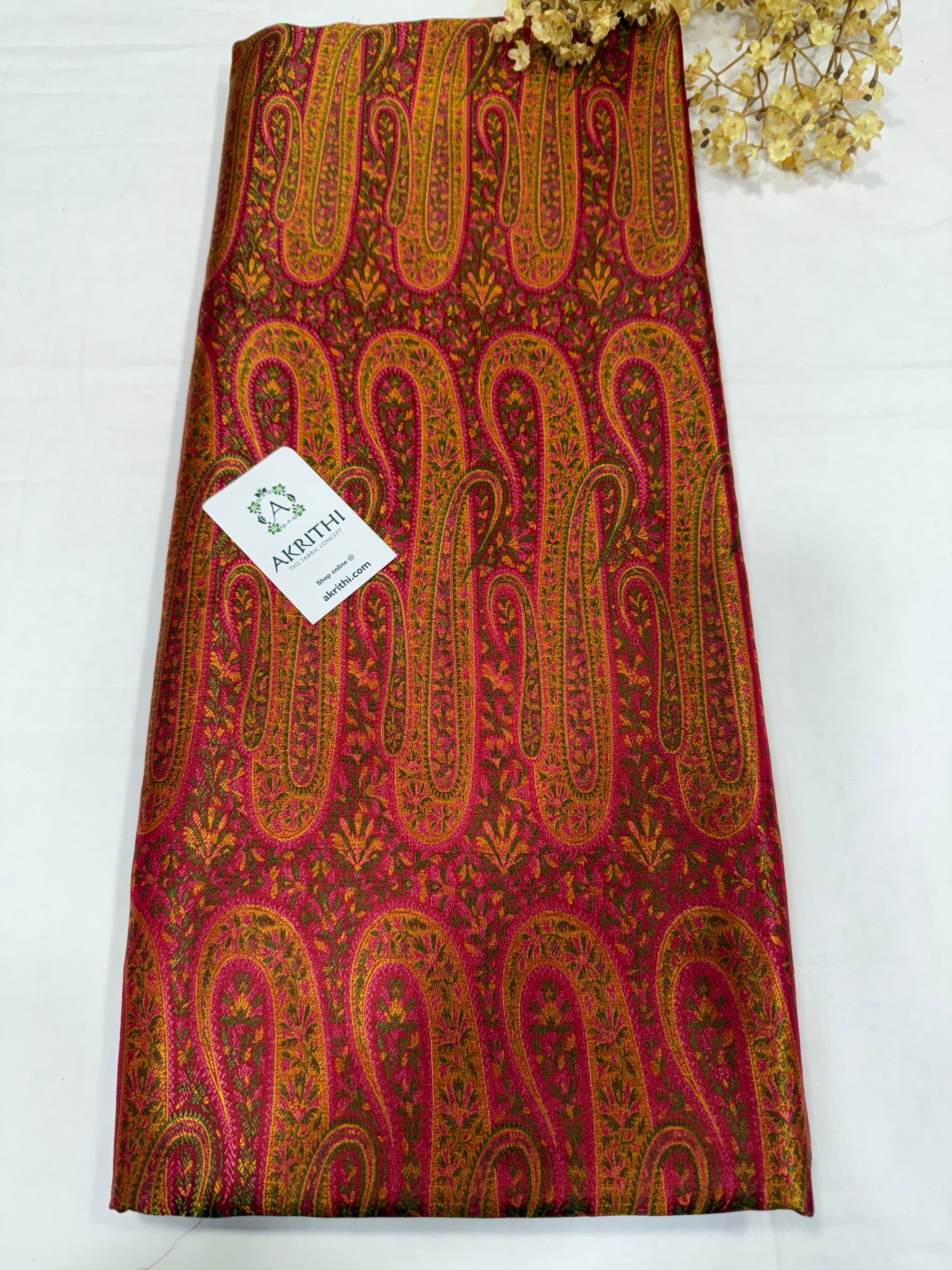 Pure Banarasi resham brocade fabric