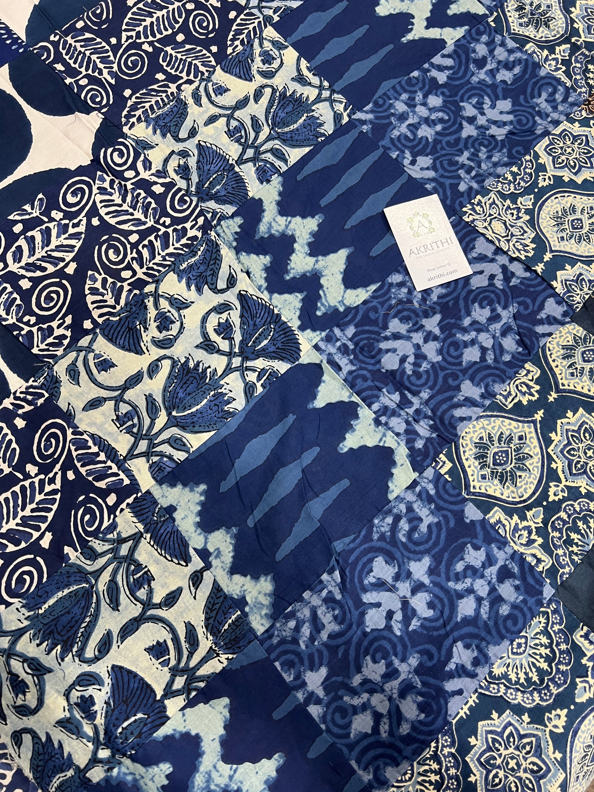 Patch work pure cotton fabric