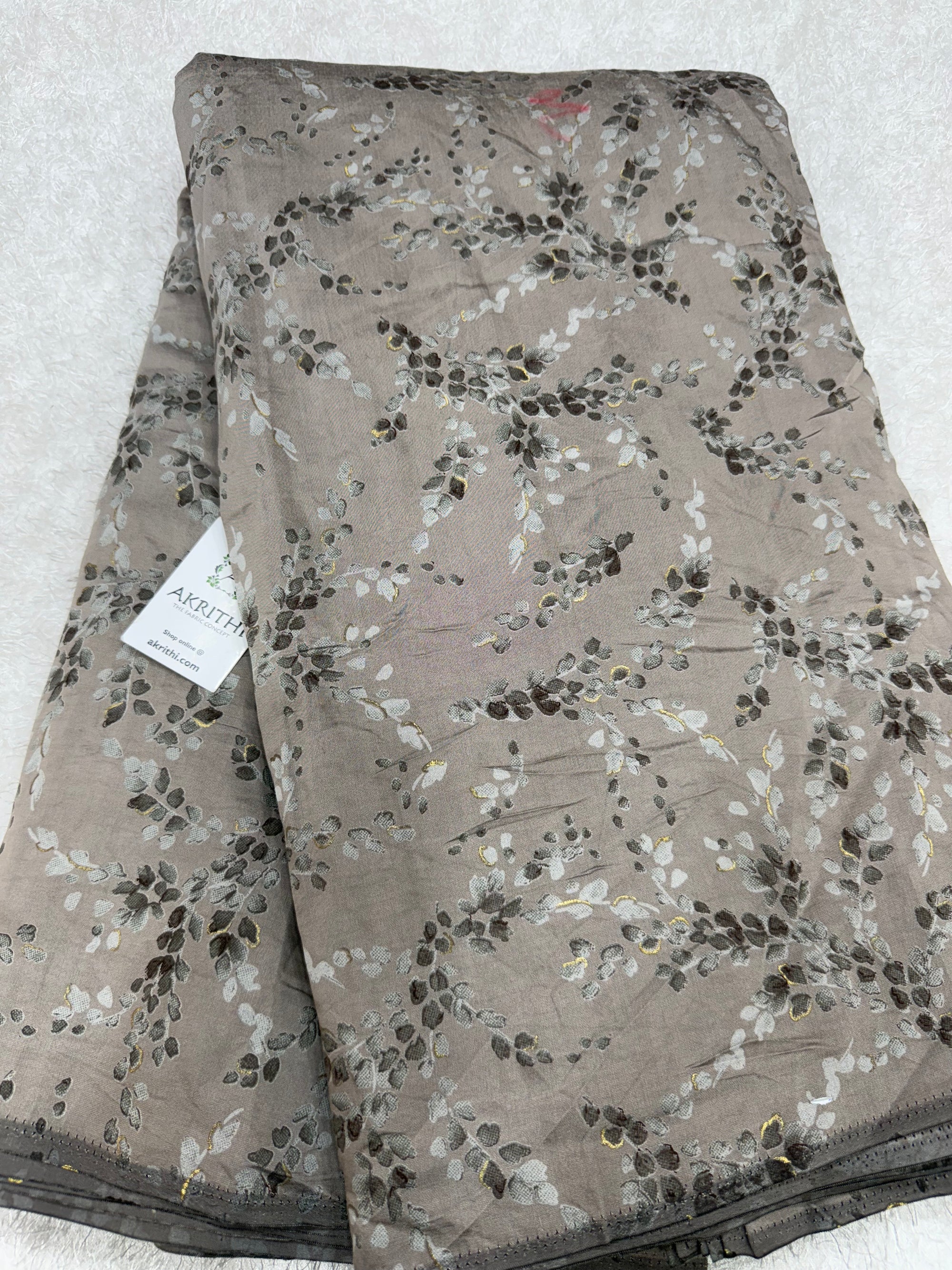 Printed viscose silk fabric