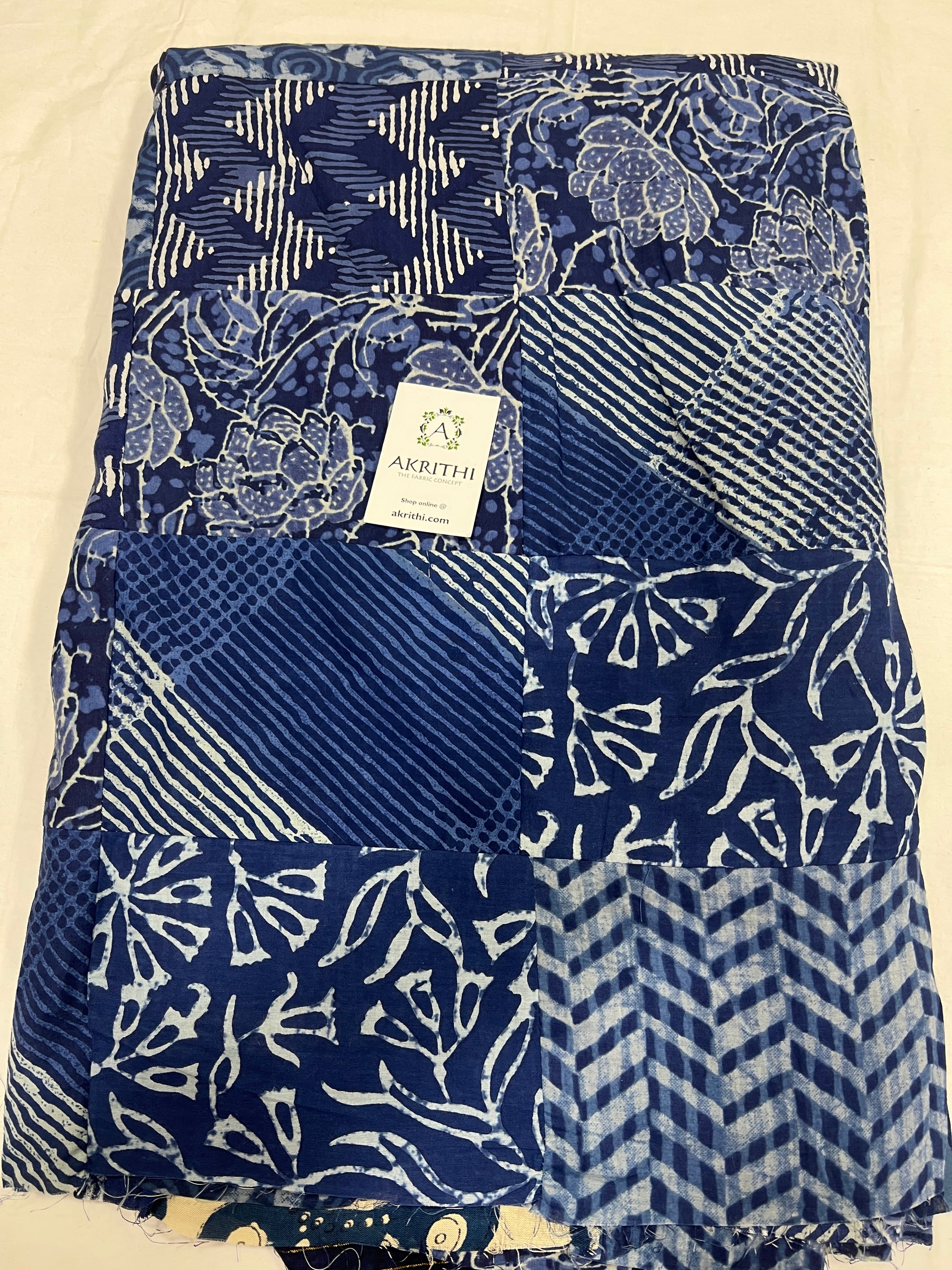 Patch work pure cotton fabric