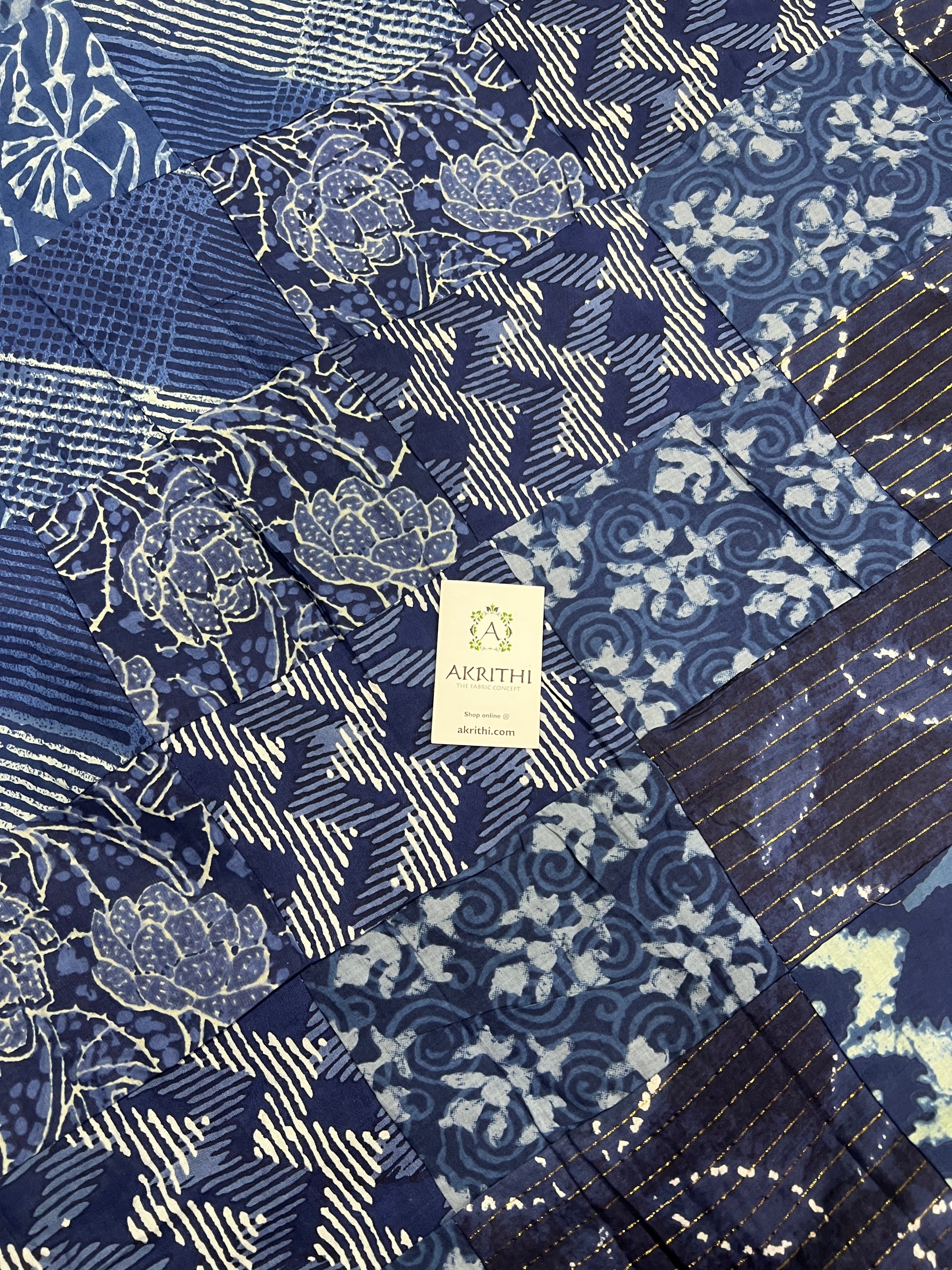 Patch work pure cotton fabric