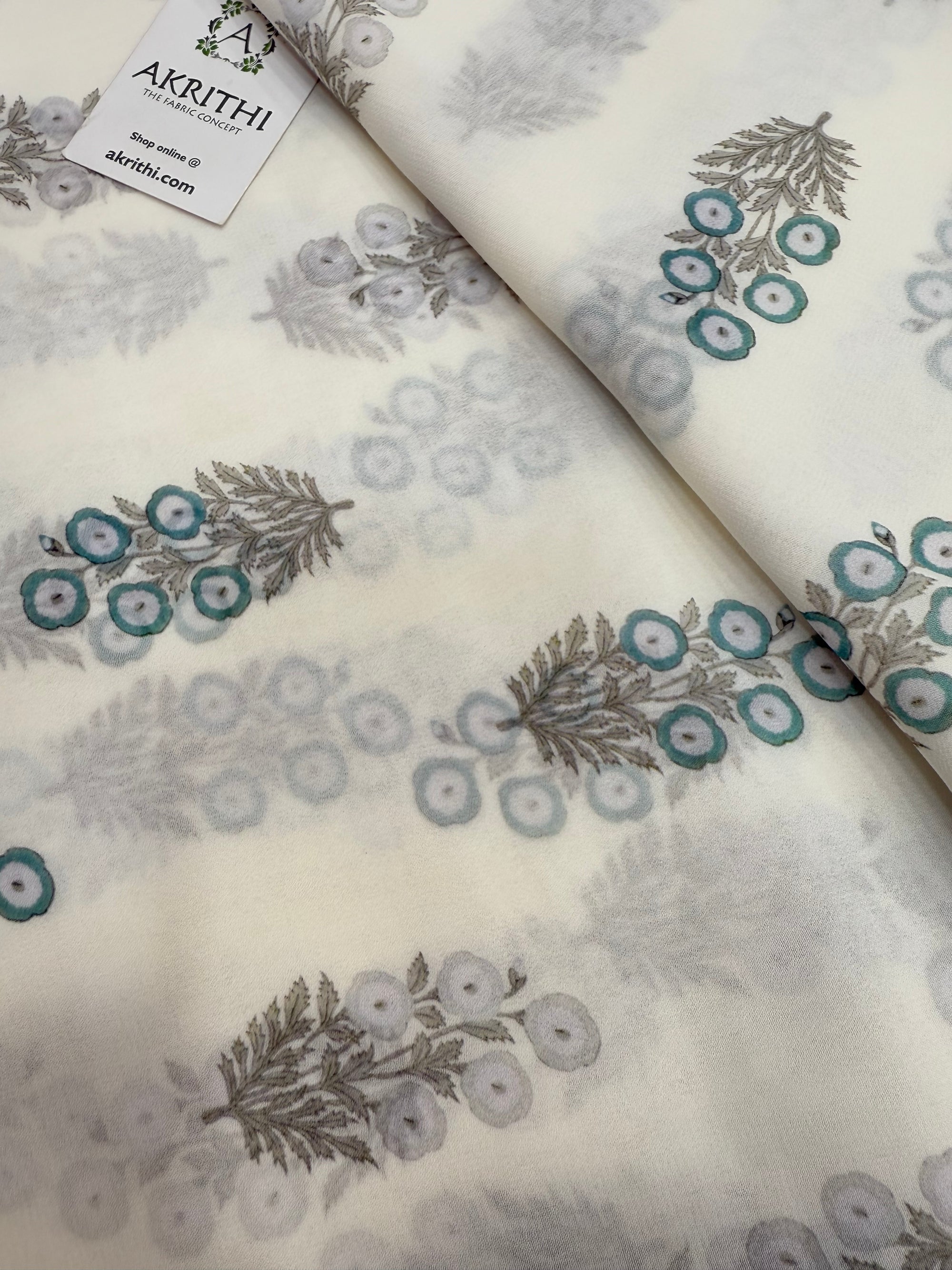 Digital Printed pure georgette fabric