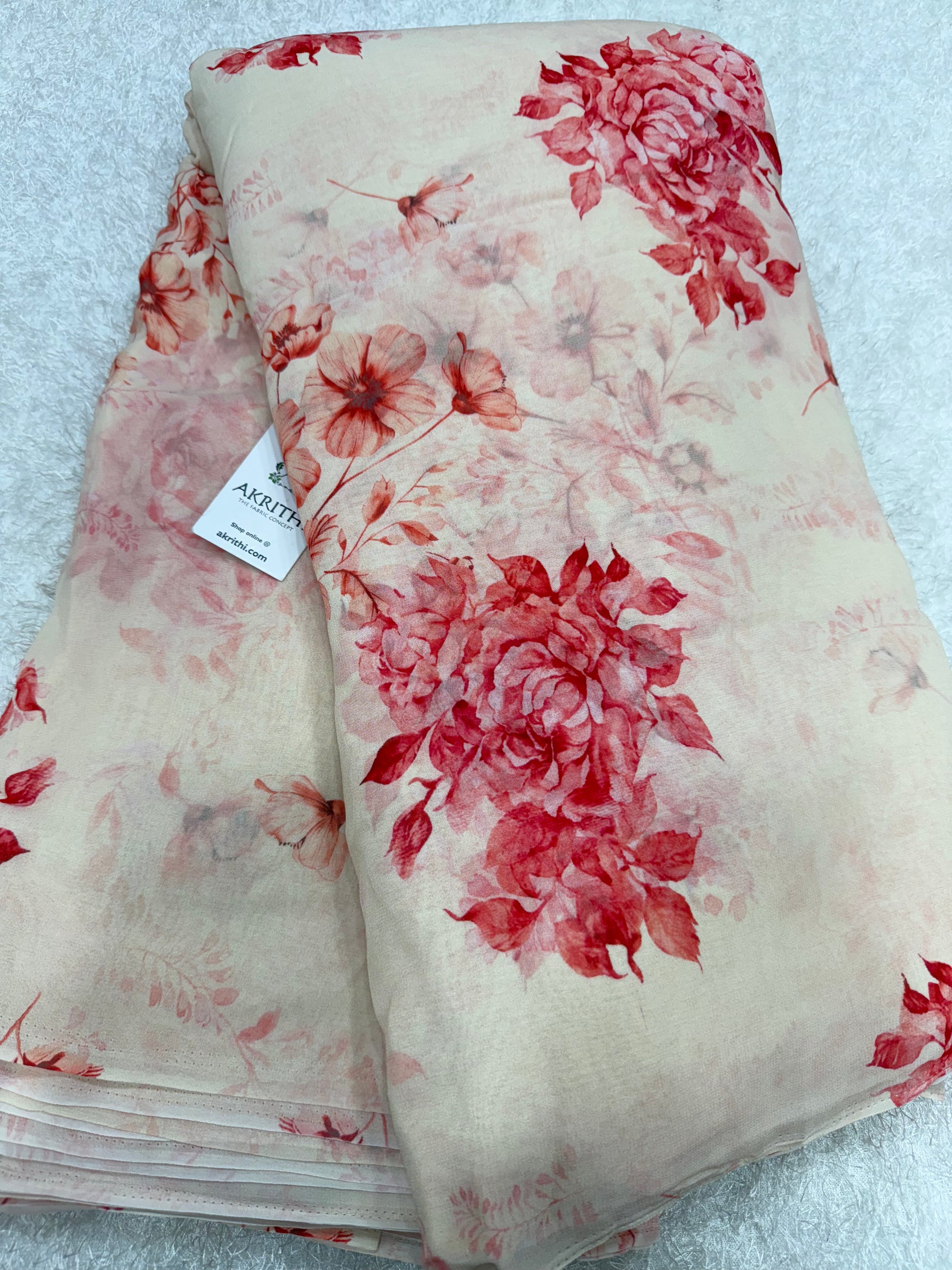 Digital Printed pure georgette saree