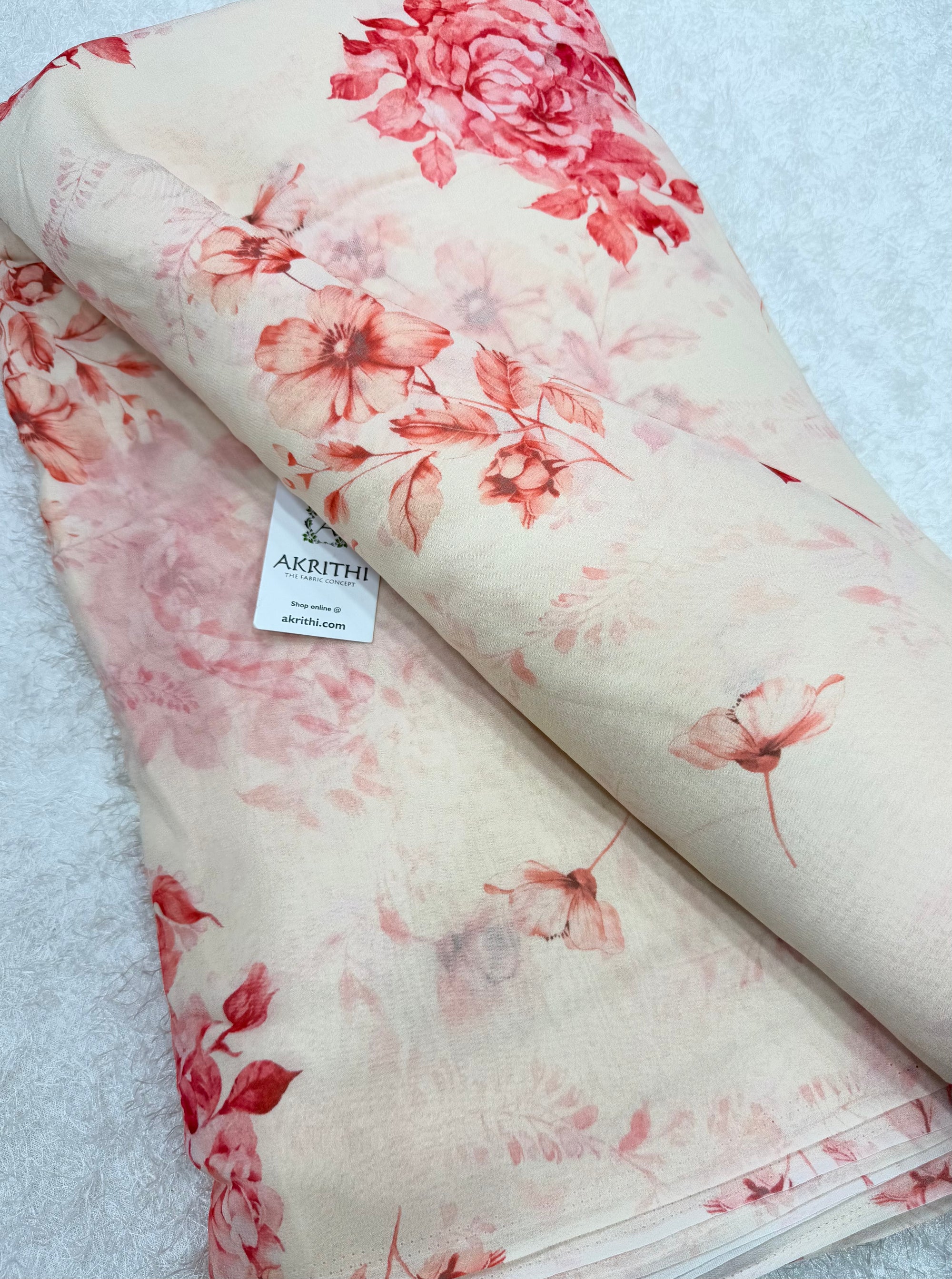 Digital Printed pure georgette saree