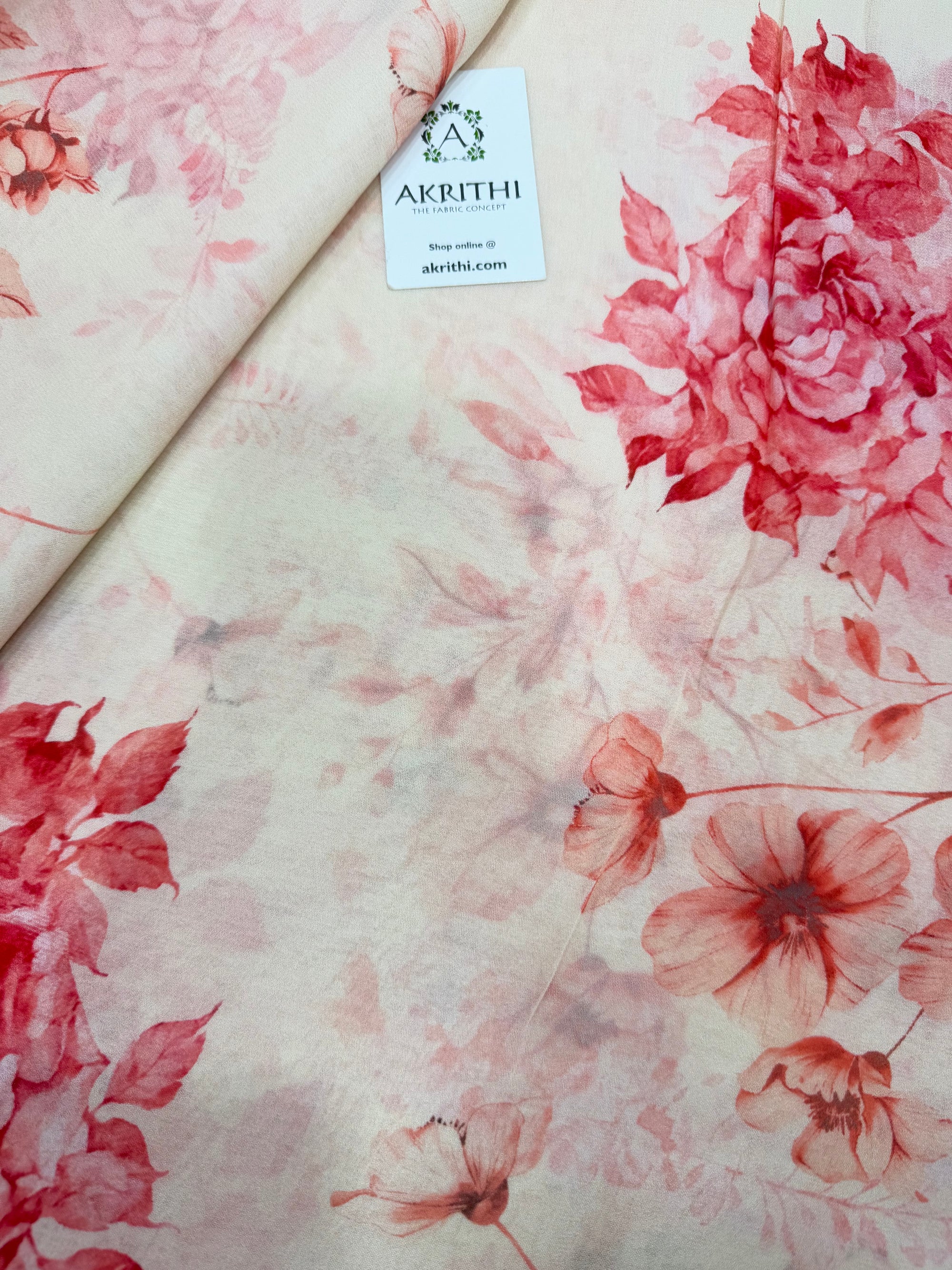 Digital Printed pure georgette saree