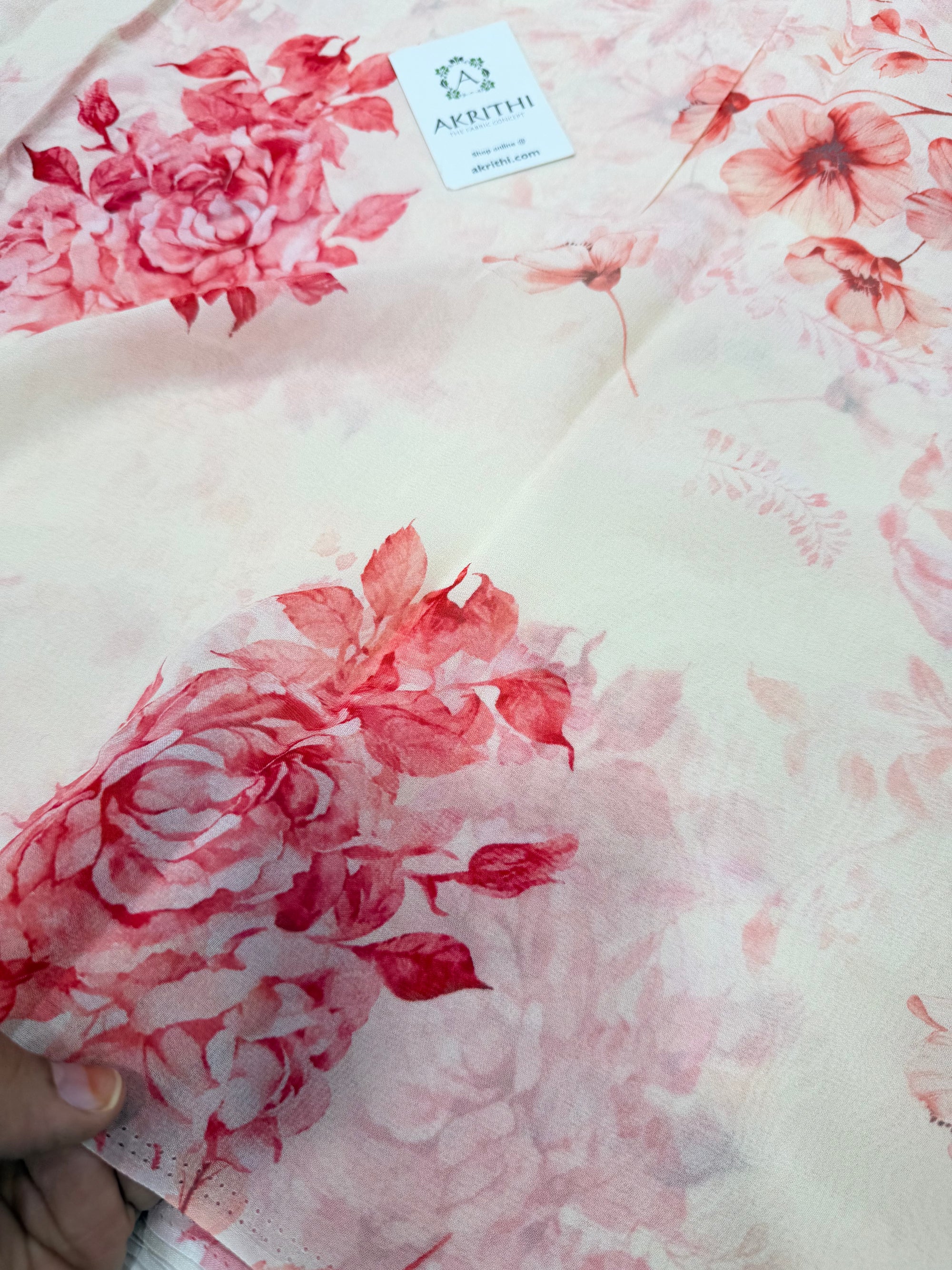 Digital Printed pure georgette saree