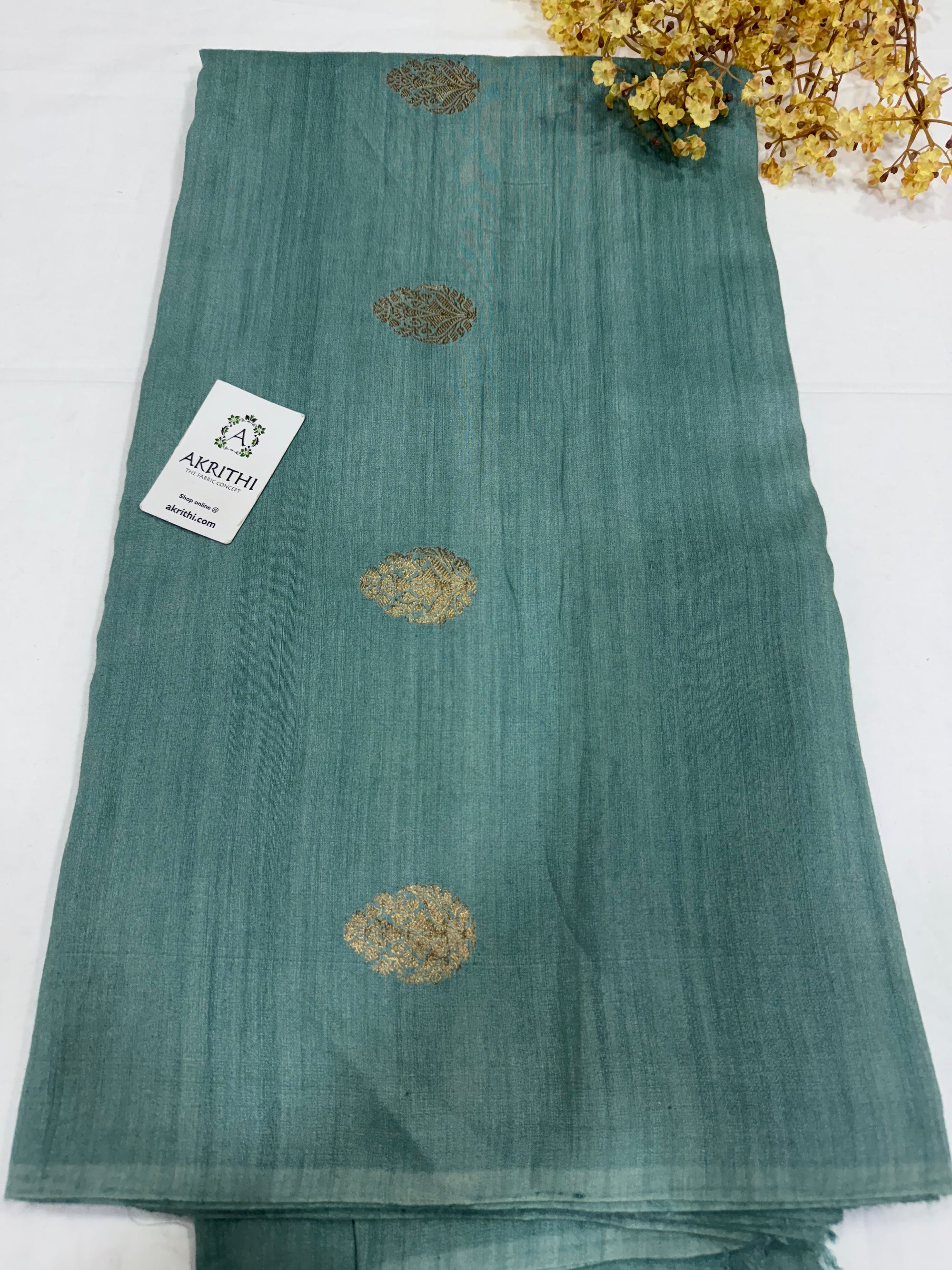 Handloom pure munga silk fabric