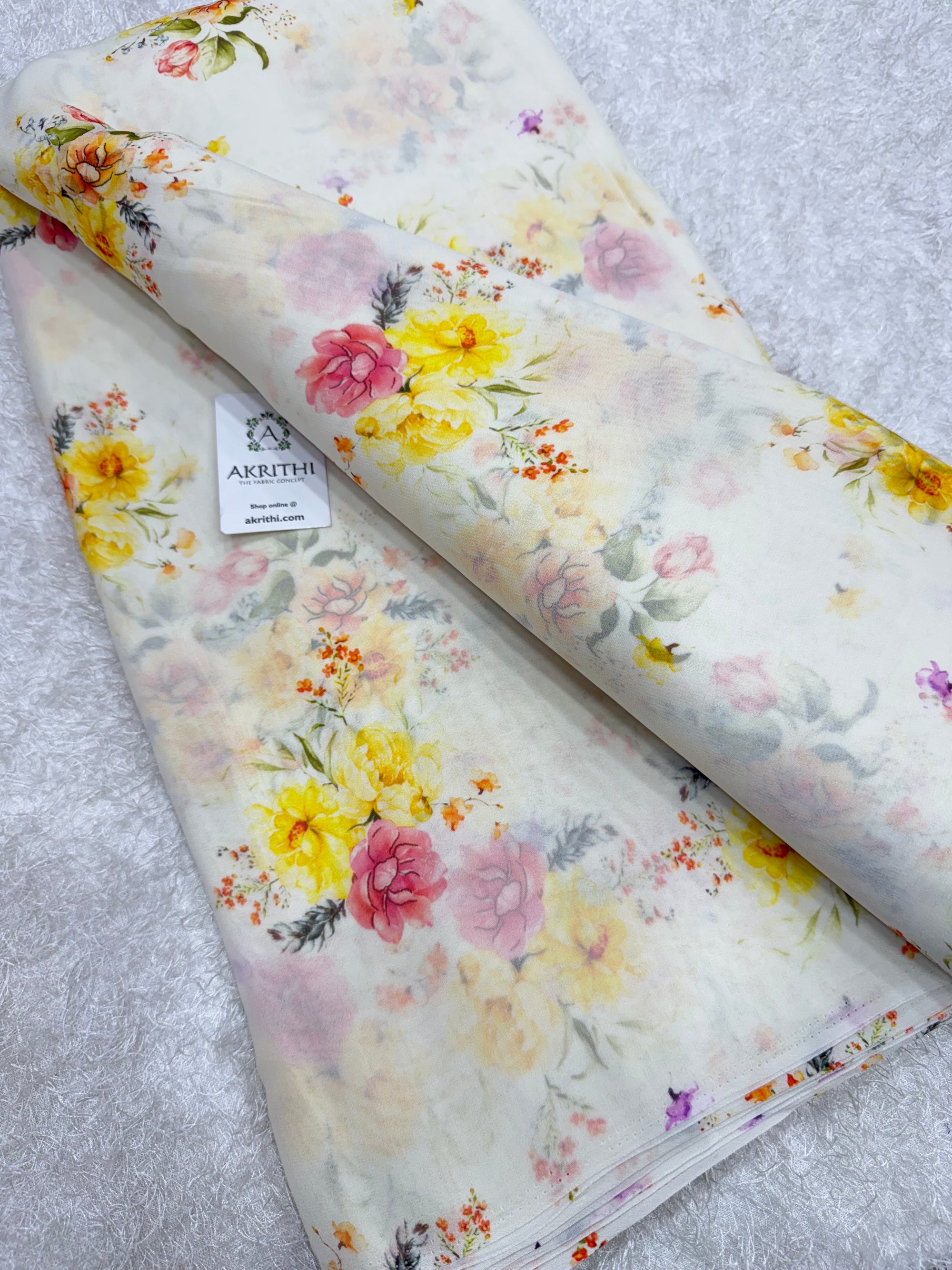 Digital Printed pure georgette saree