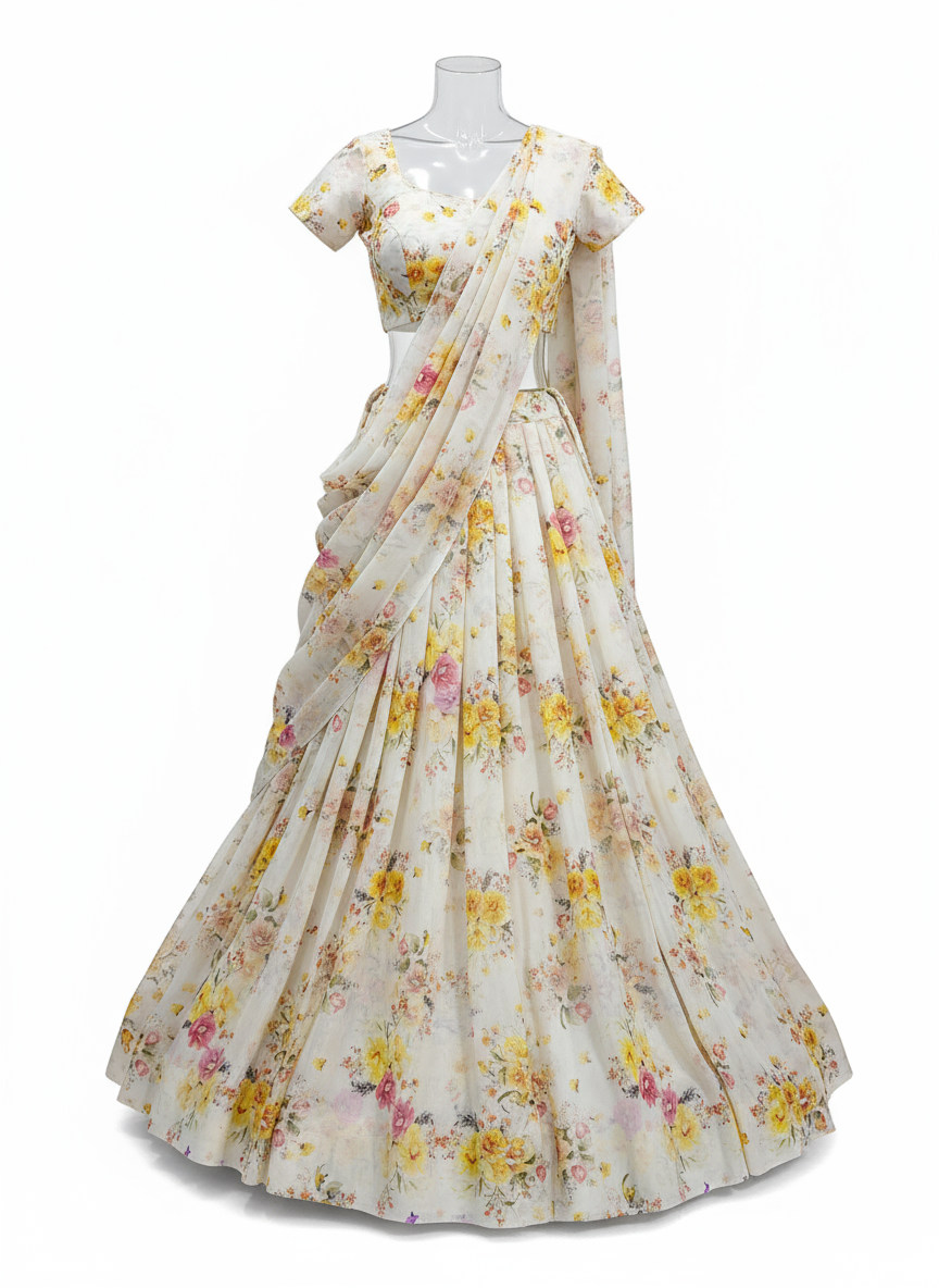 Digital Printed pure georgette fabric