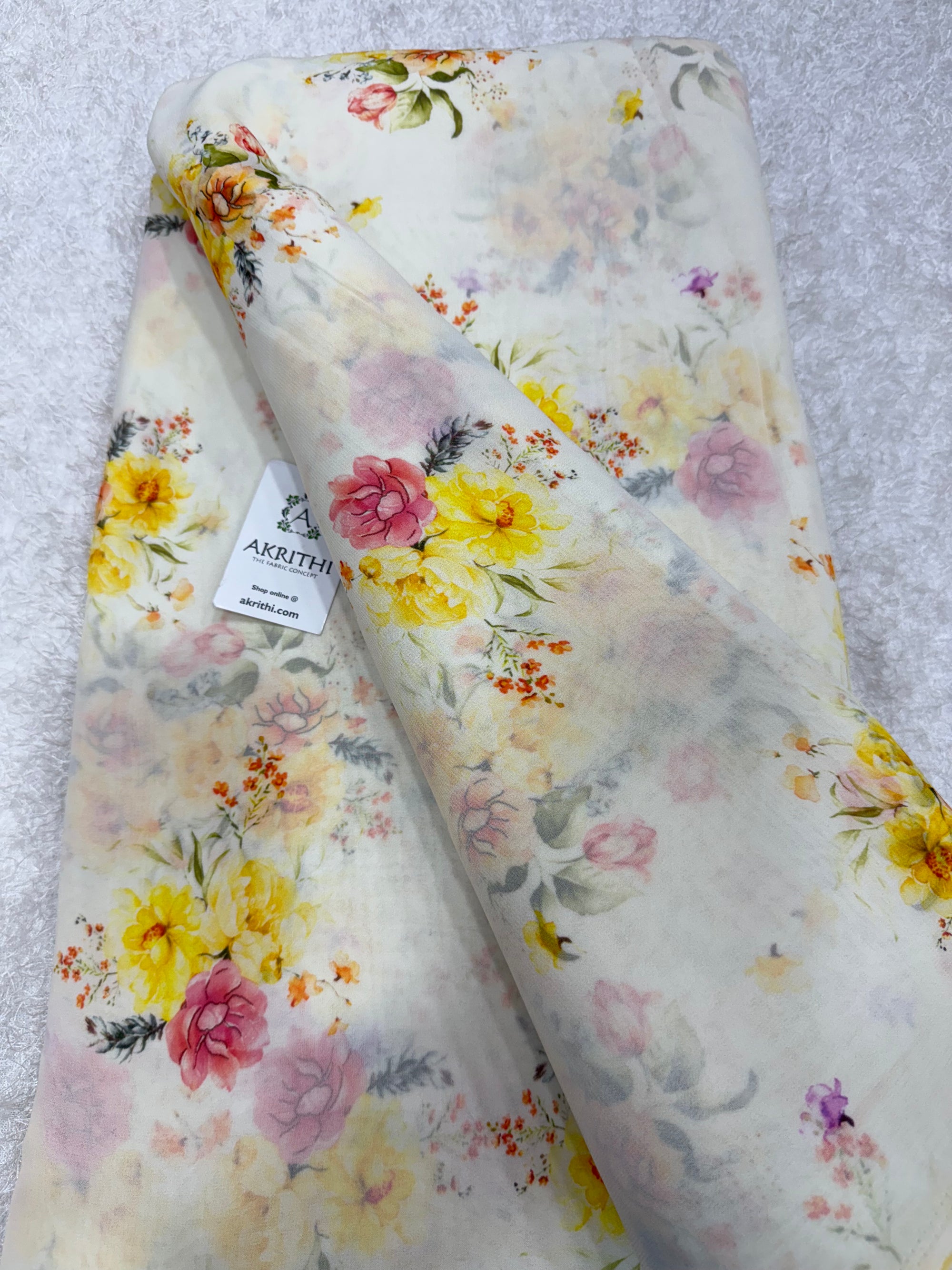 Digital Printed pure georgette saree