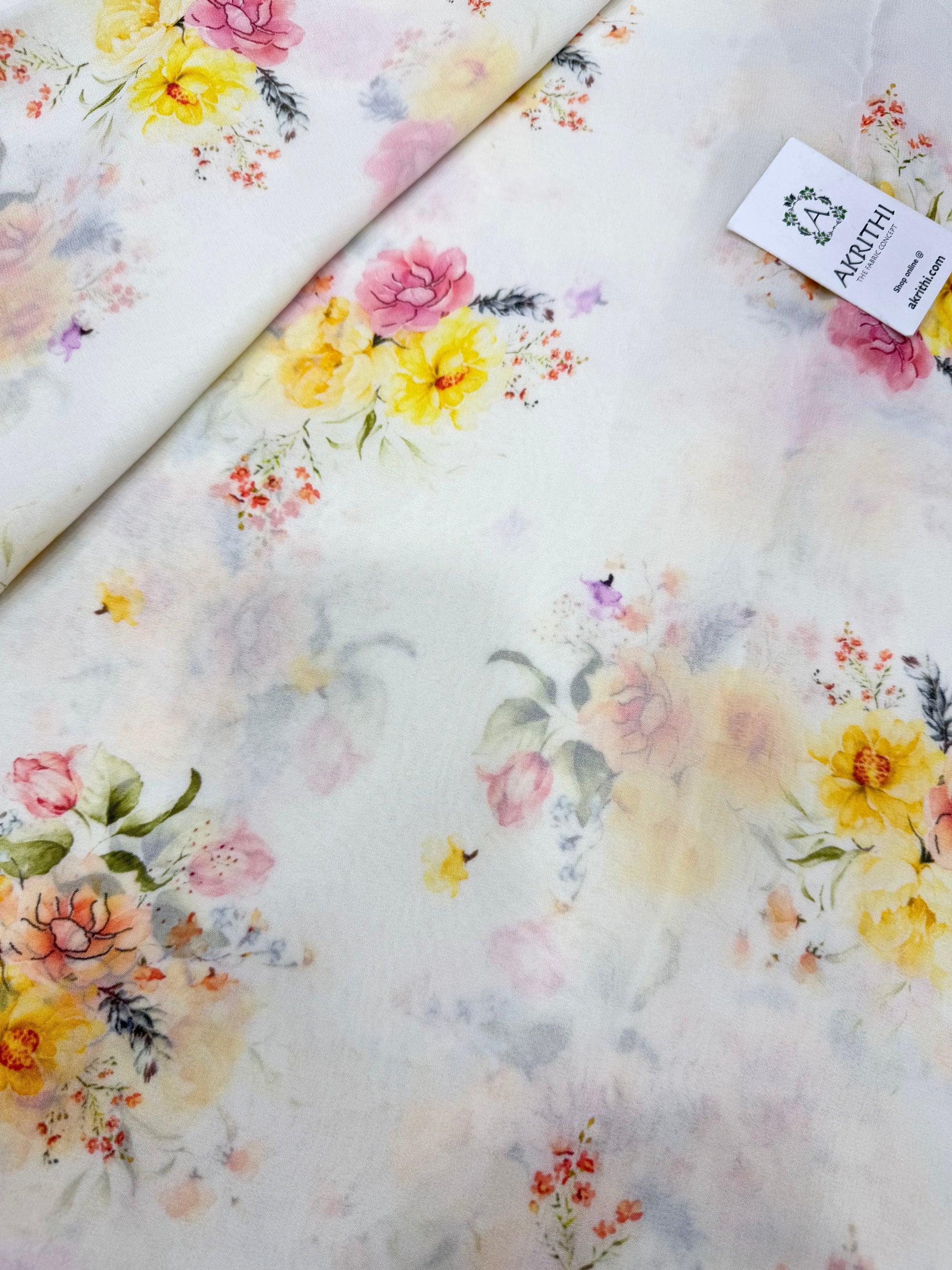 Digital Printed pure georgette saree