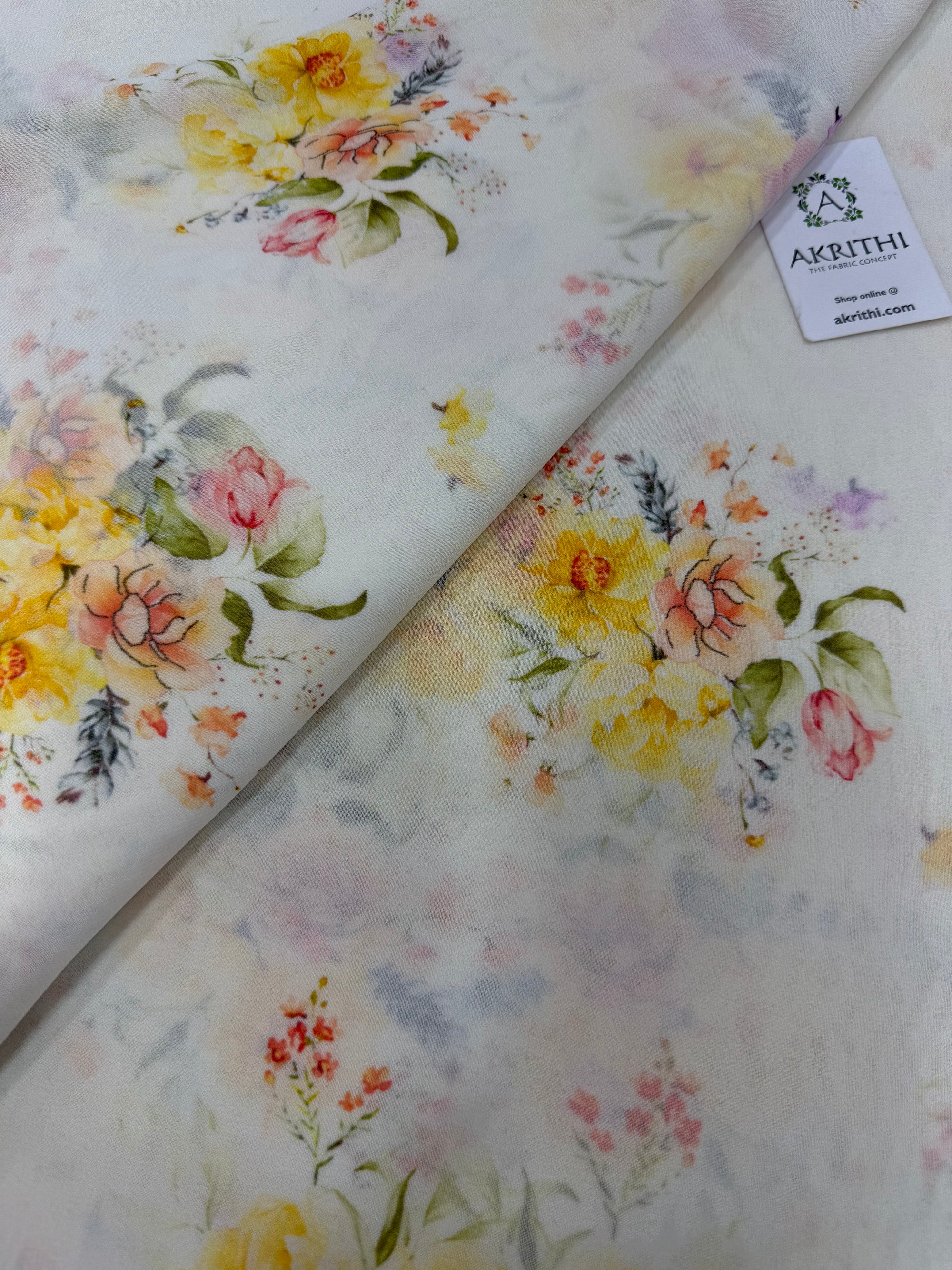 Digital Printed pure georgette saree