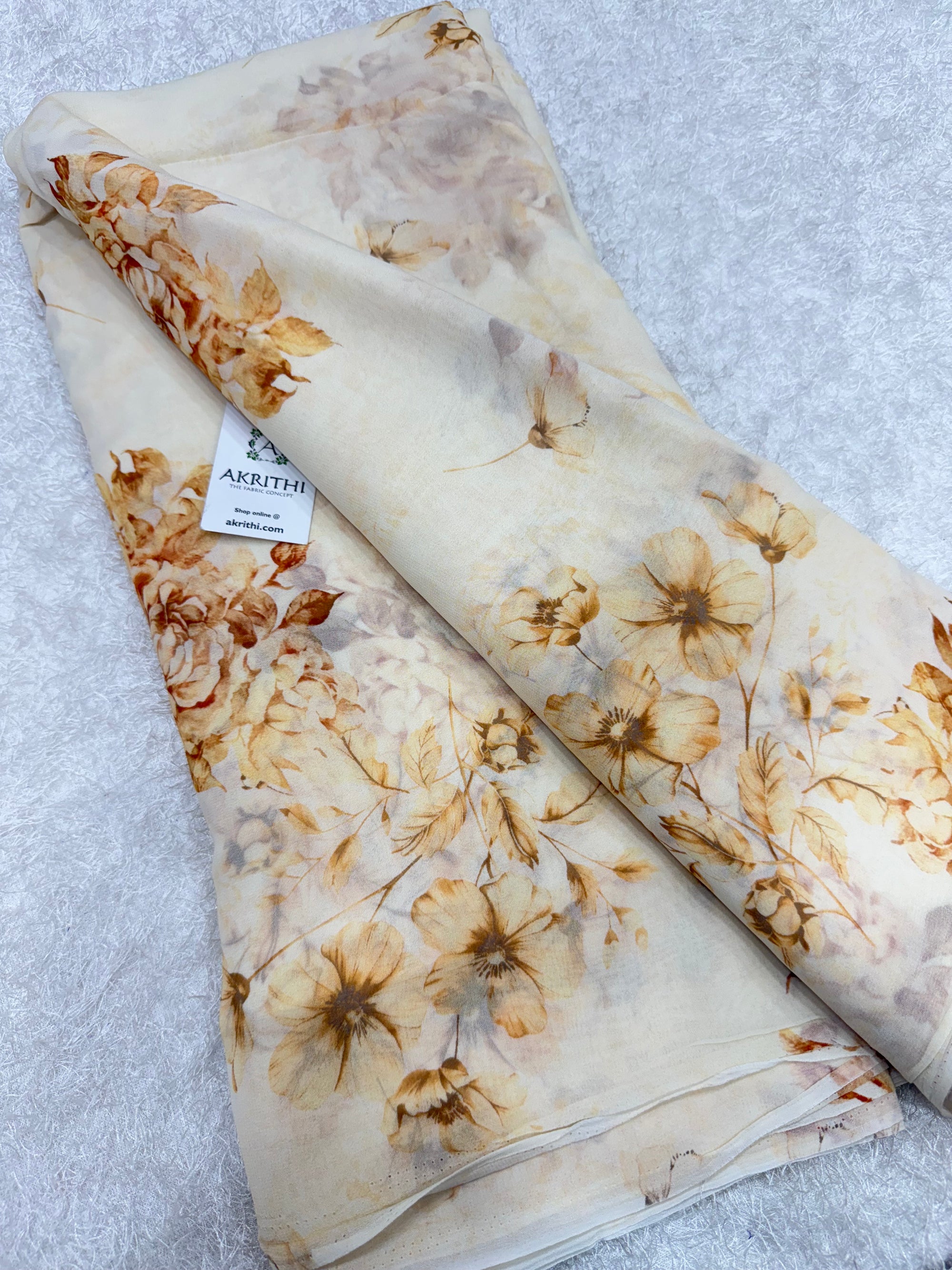 Digital Printed pure georgette fabric saree