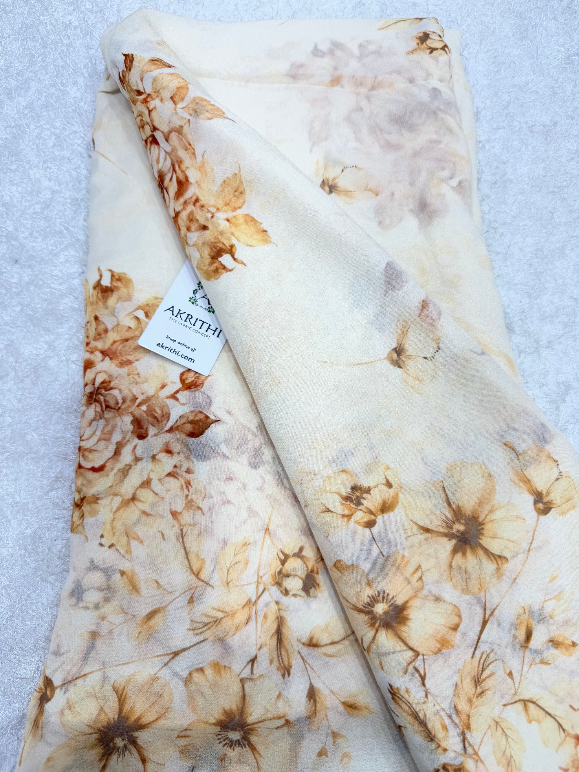 Digital Printed pure georgette fabric saree