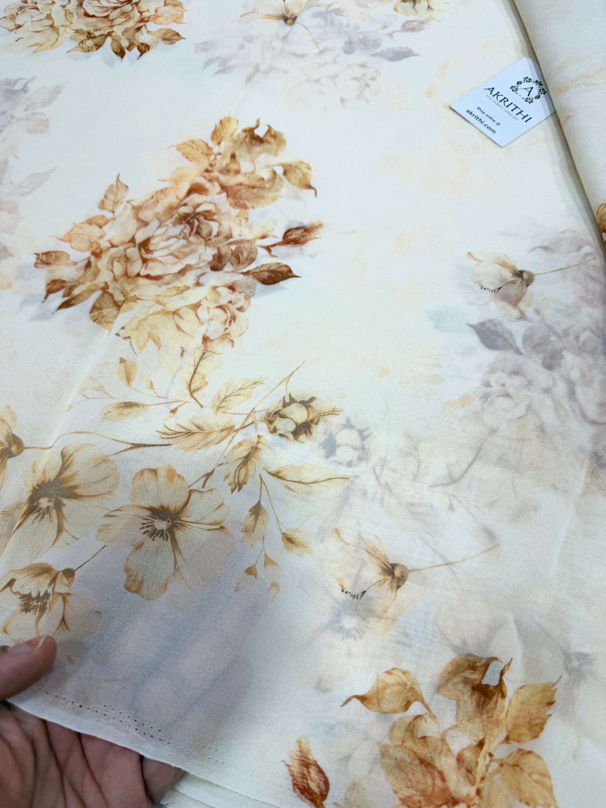 Digital Printed pure georgette fabric saree